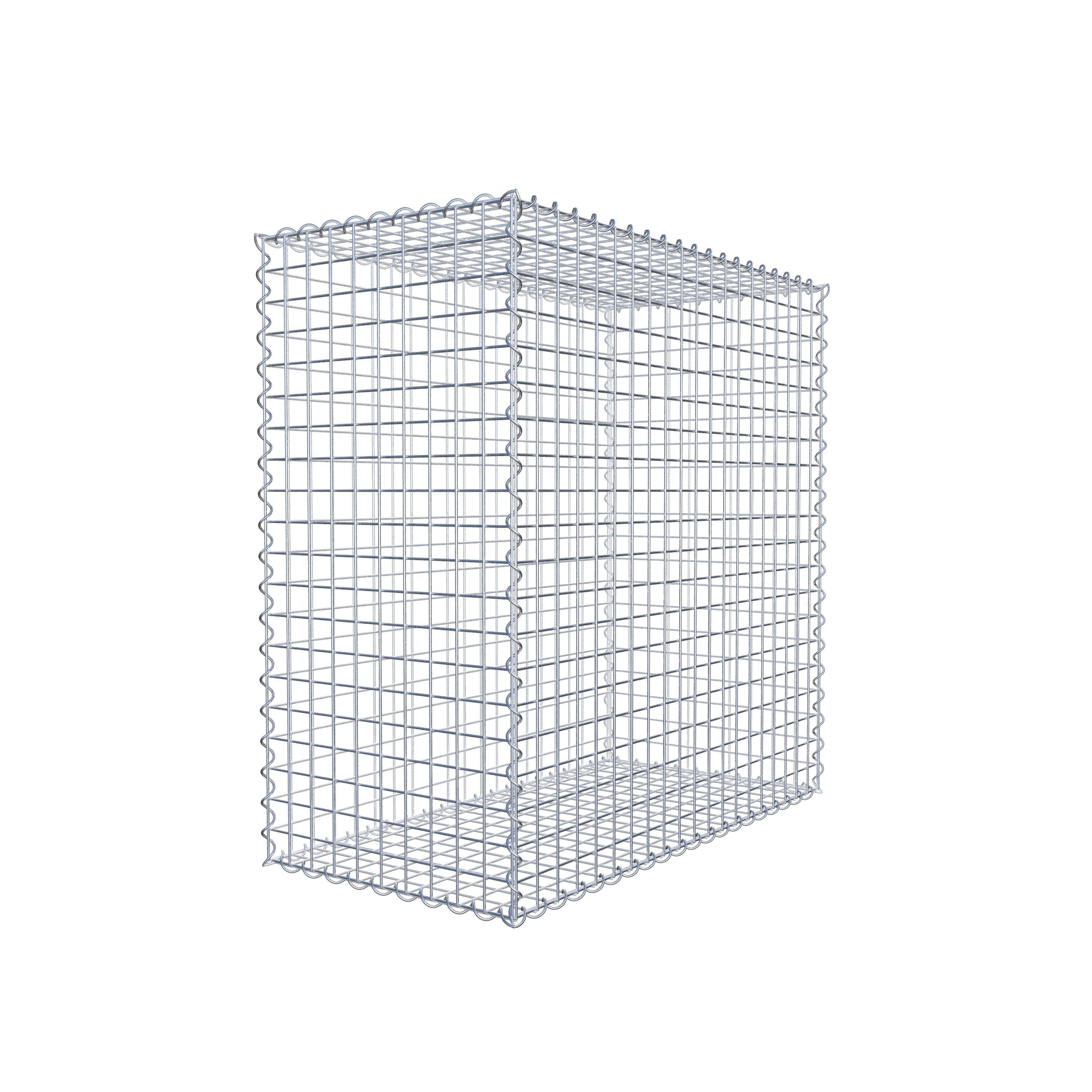 Gabion 100 cm x 100 cm x 50 cm (L x H x P), maille 5 cm x 5 cm, spirale