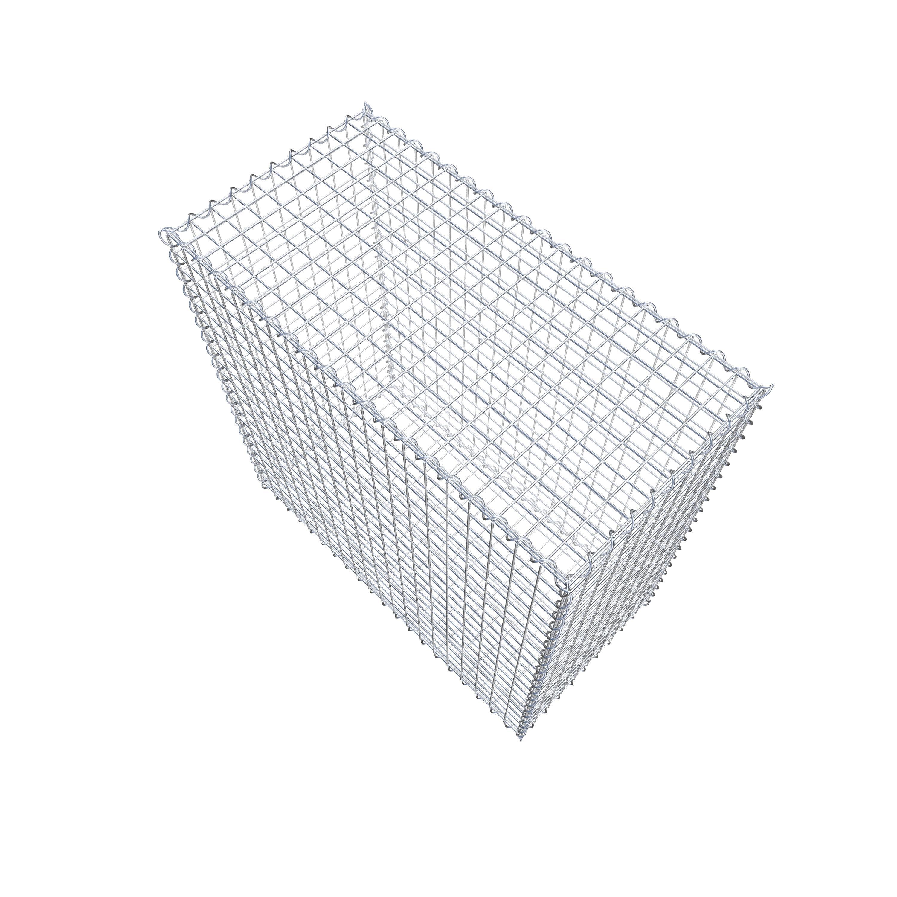 Gabion 100 cm x 100 cm x 50 cm (L x H x P), maille 5 cm x 5 cm, spirale