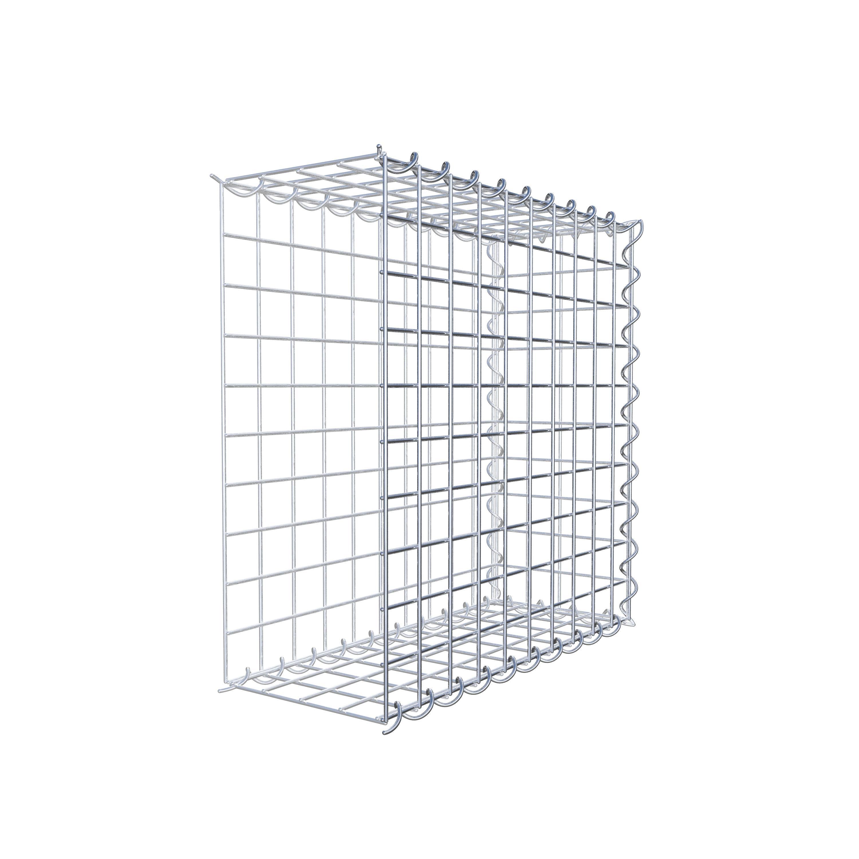 Gabion sur toile type 2 50 cm x 50 cm x 20 cm (L x H x P), maille 5 cm x 5 cm, spirale