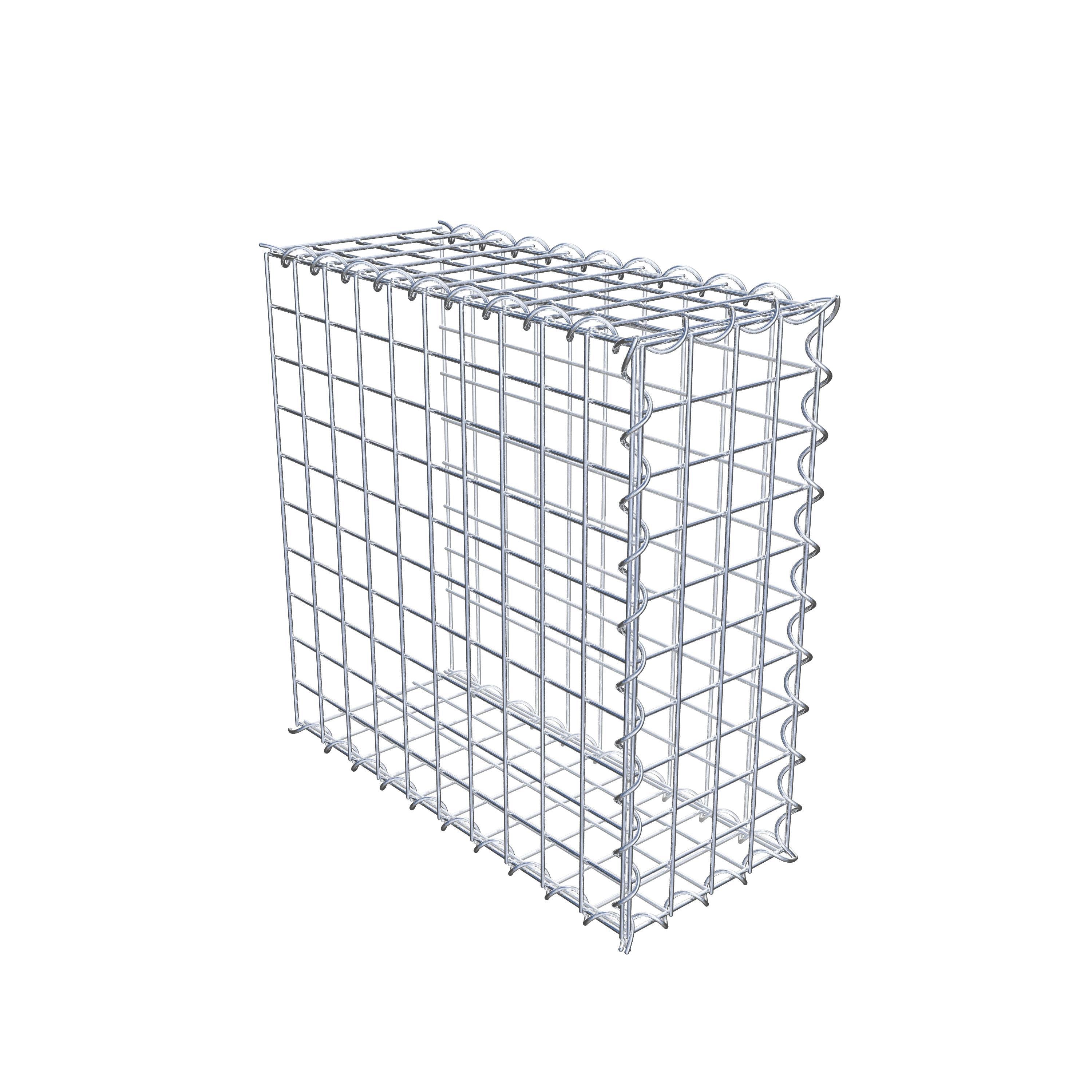 Gabion sur toile type 2 50 cm x 50 cm x 20 cm (L x H x P), maille 5 cm x 5 cm, spirale