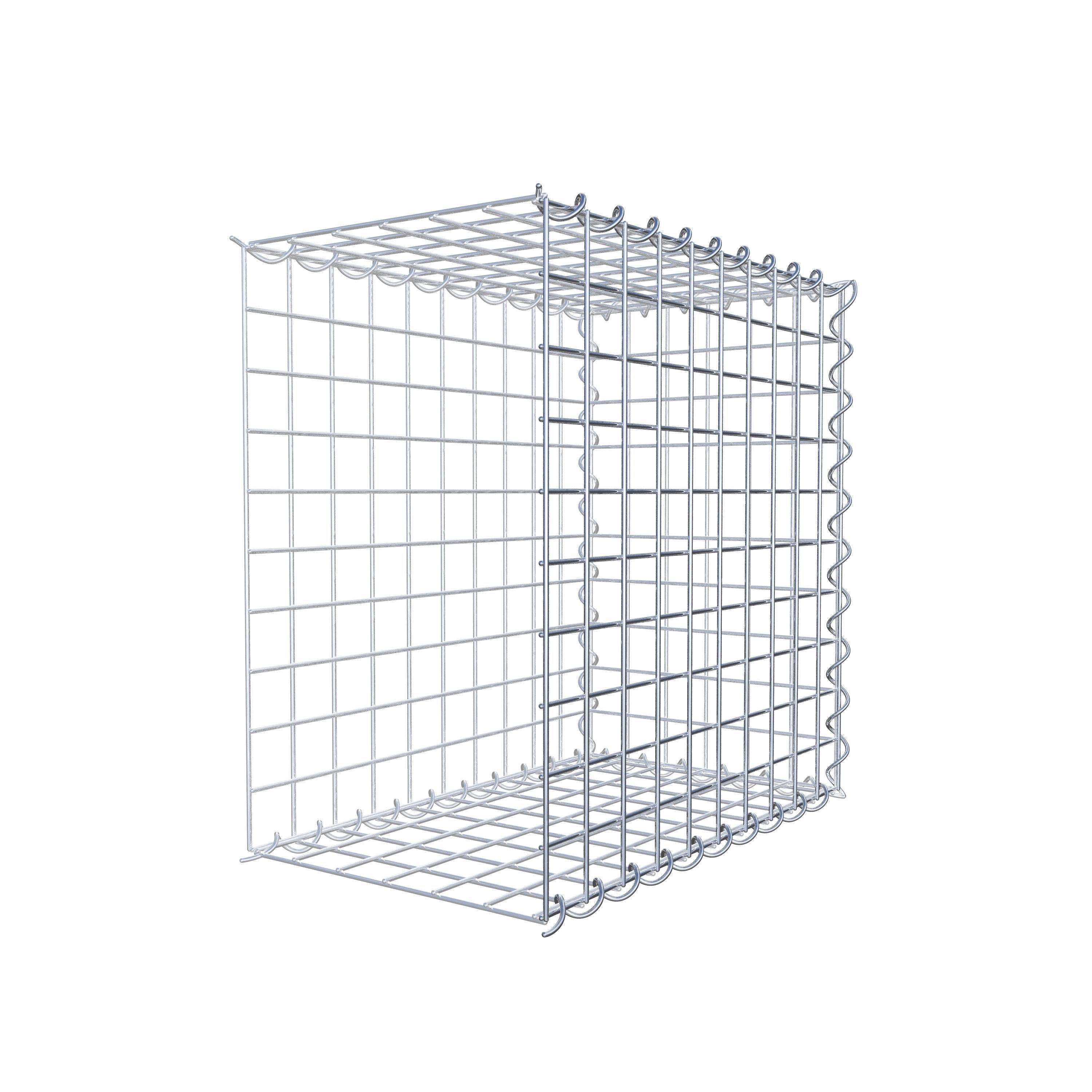 Gabion sur toile type 2 50 cm x 50 cm x 30 cm (L x H x P), maille 5 cm x 5 cm, spirale