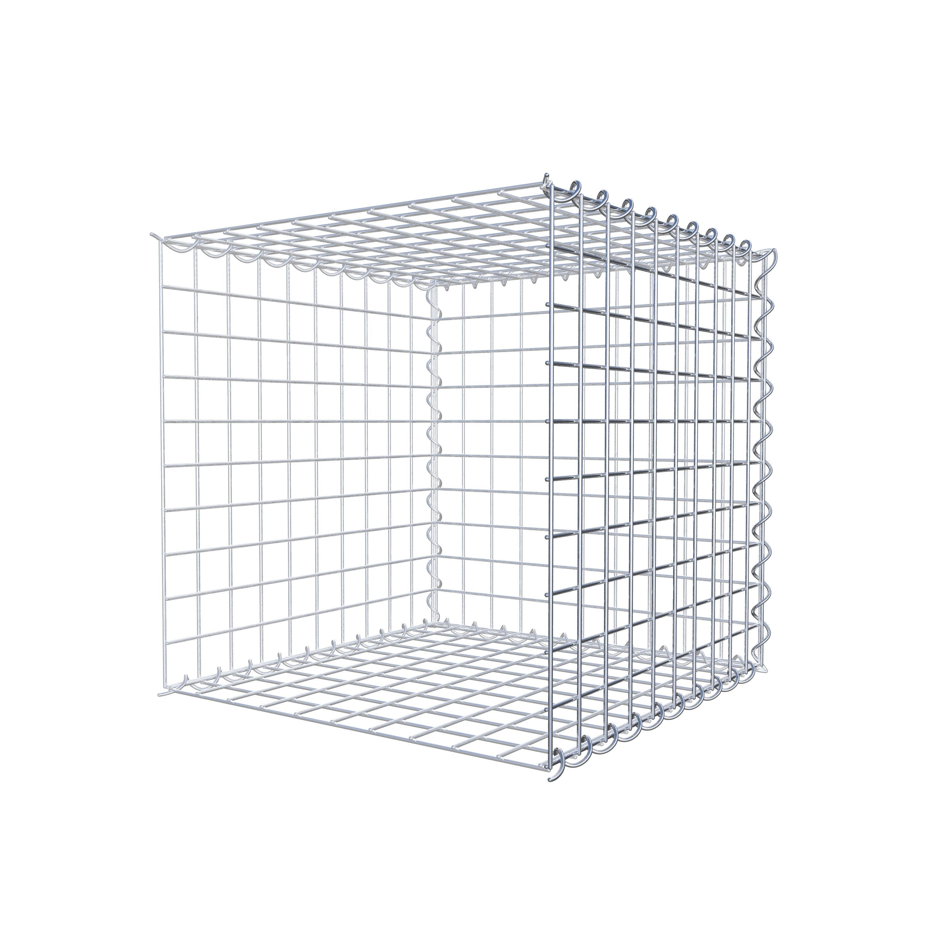 Gabion sur toile type 2 50 cm x 50 cm x 50 cm (L x H x P), maille 5 cm x 5 cm, spirale