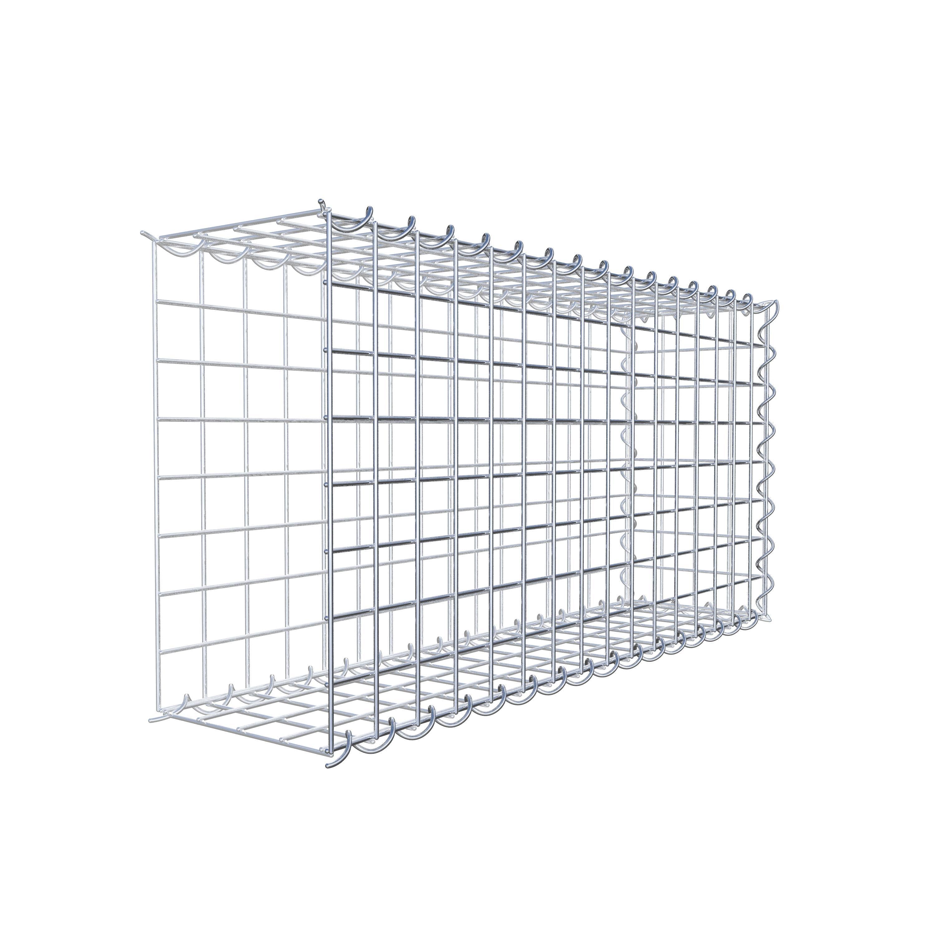 Gabion monté type 2 80 cm x 40 cm x 20 cm (L x H x P), maille 5 cm x 5 cm, spirale