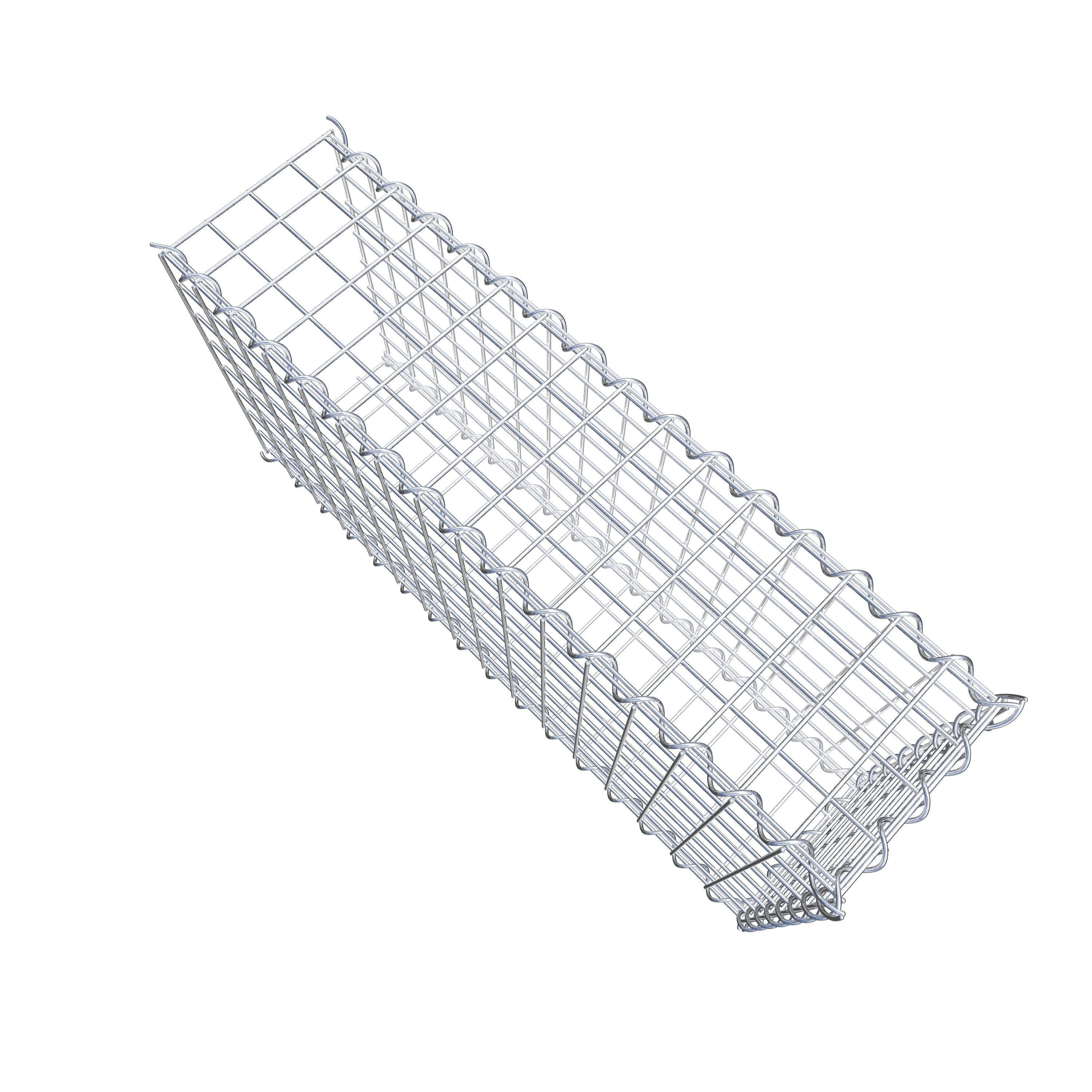 Gabion monté type 2 80 cm x 40 cm x 20 cm (L x H x P), maille 5 cm x 5 cm, spirale