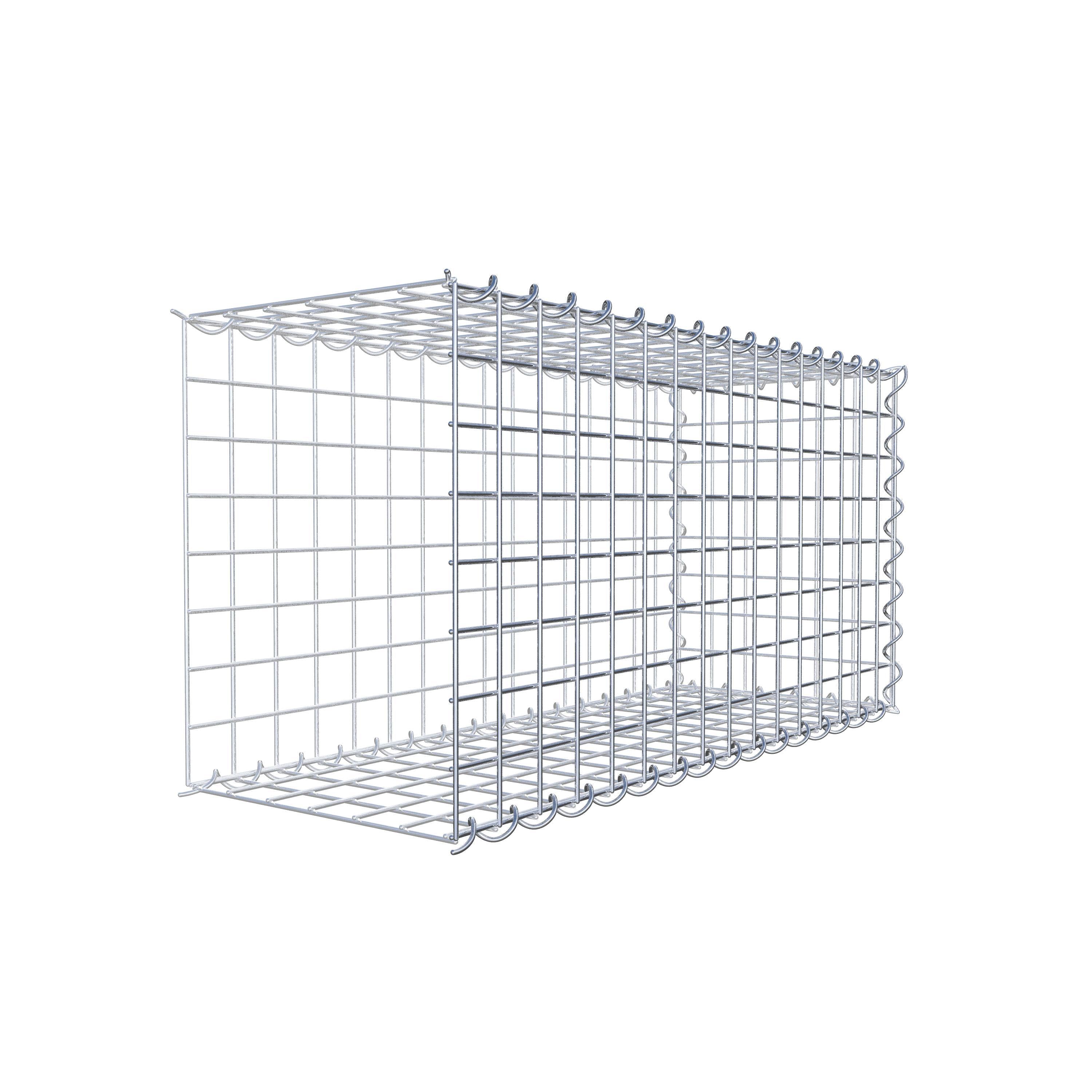 Gabion sur toile type 2 80 cm x 40 cm x 30 cm (L x H x P), maille 5 cm x 5 cm, spirale