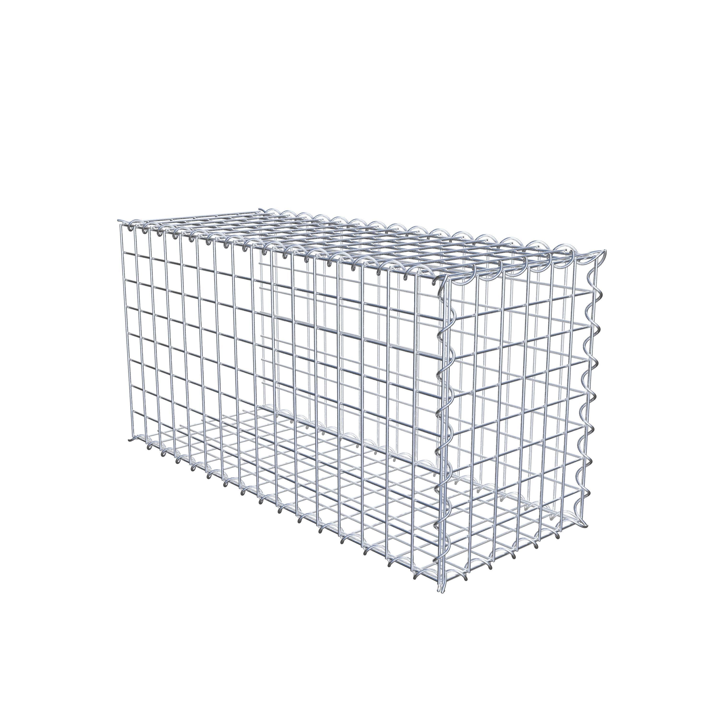 Gabion sur toile type 2 80 cm x 40 cm x 30 cm (L x H x P), maille 5 cm x 5 cm, spirale