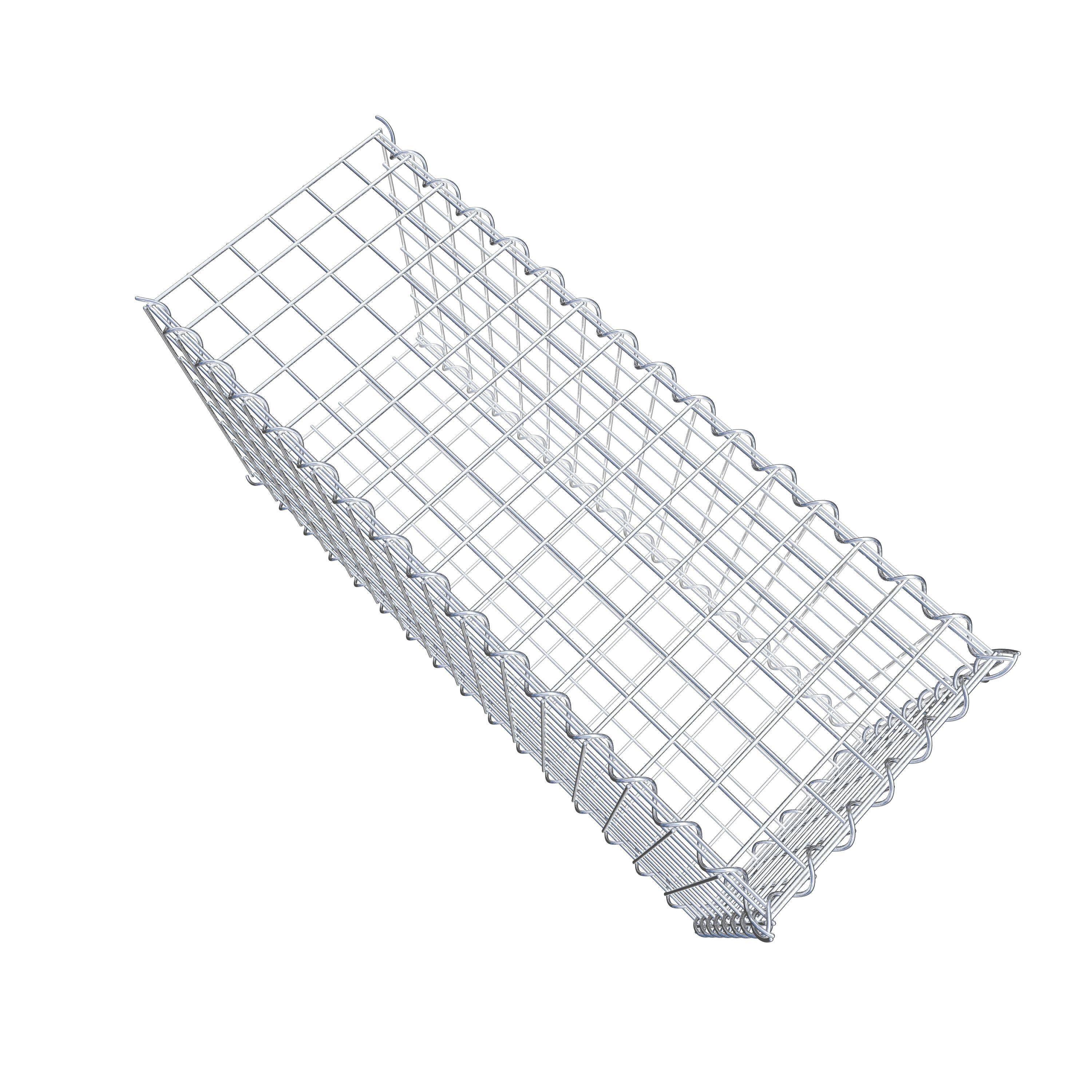 Gabion sur toile type 2 80 cm x 40 cm x 30 cm (L x H x P), maille 5 cm x 5 cm, spirale