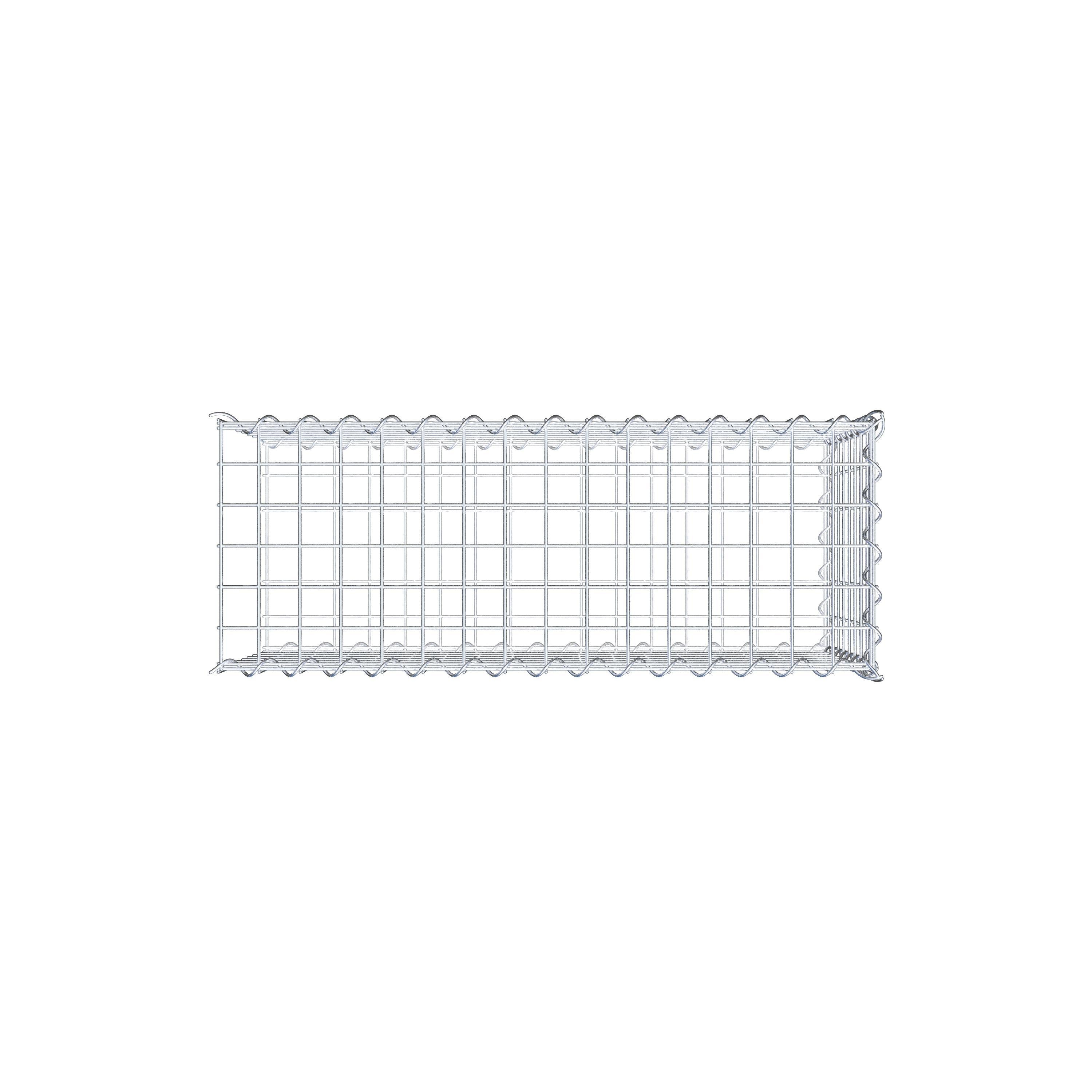 Gabion sur toile type 2 80 cm x 40 cm x 30 cm (L x H x P), maille 5 cm x 5 cm, spirale