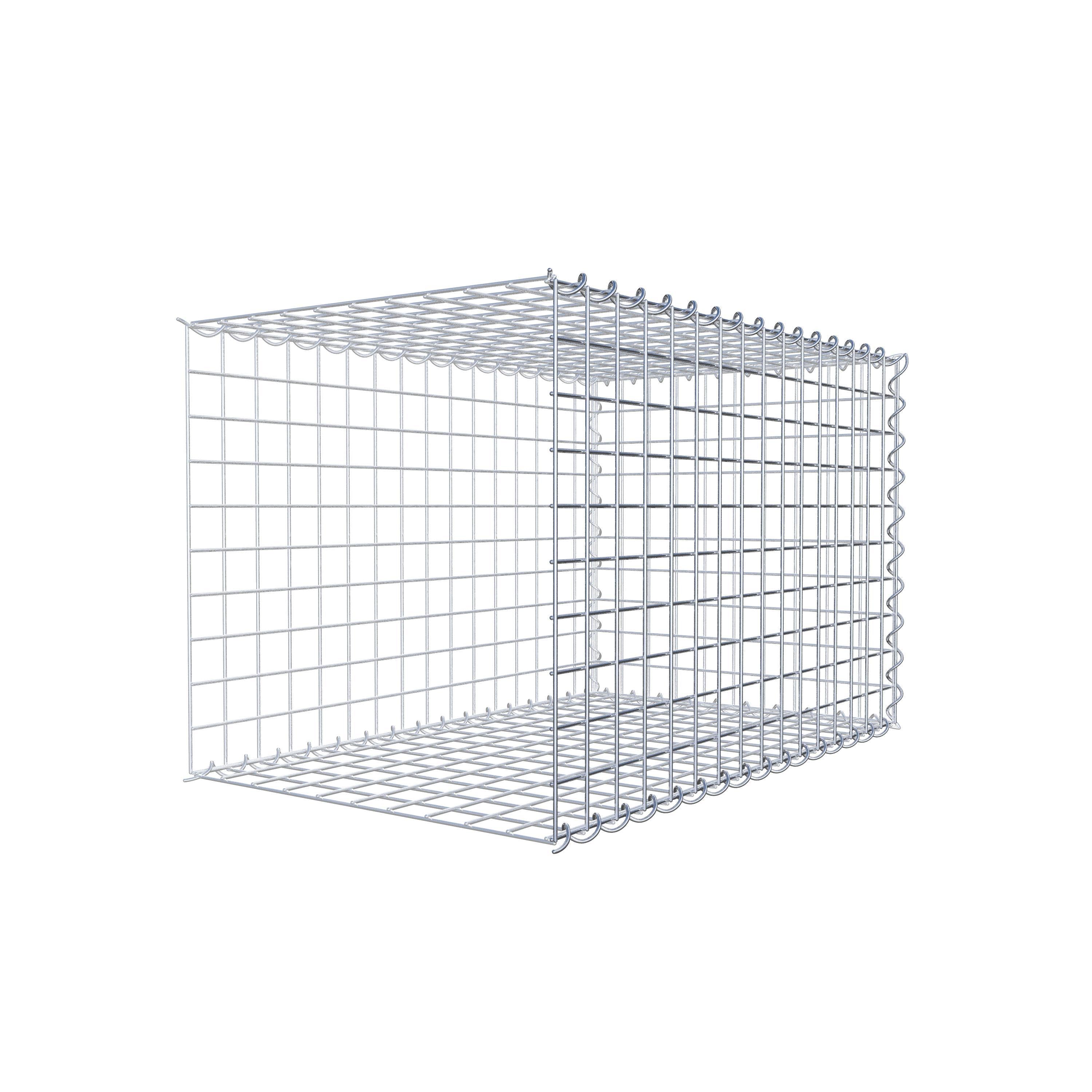 Gabion sur toile type 2 80 cm x 50 cm x 50 cm (L x H x P), maille 5 cm x 5 cm, spirale