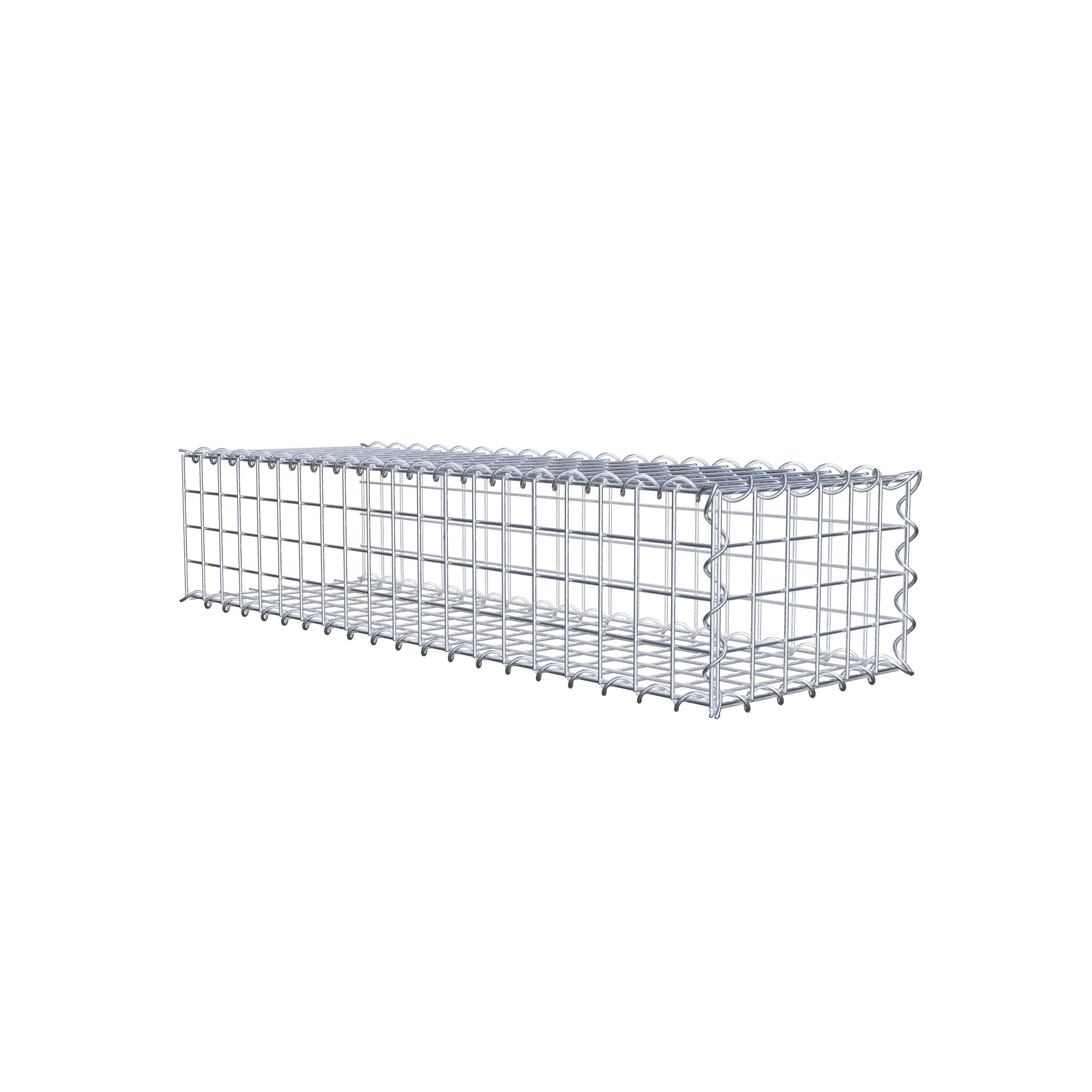 Gabion sur toile type 2 100 cm x 20 cm x 30 cm (L x H x P), maille 5 cm x 5 cm, spirale