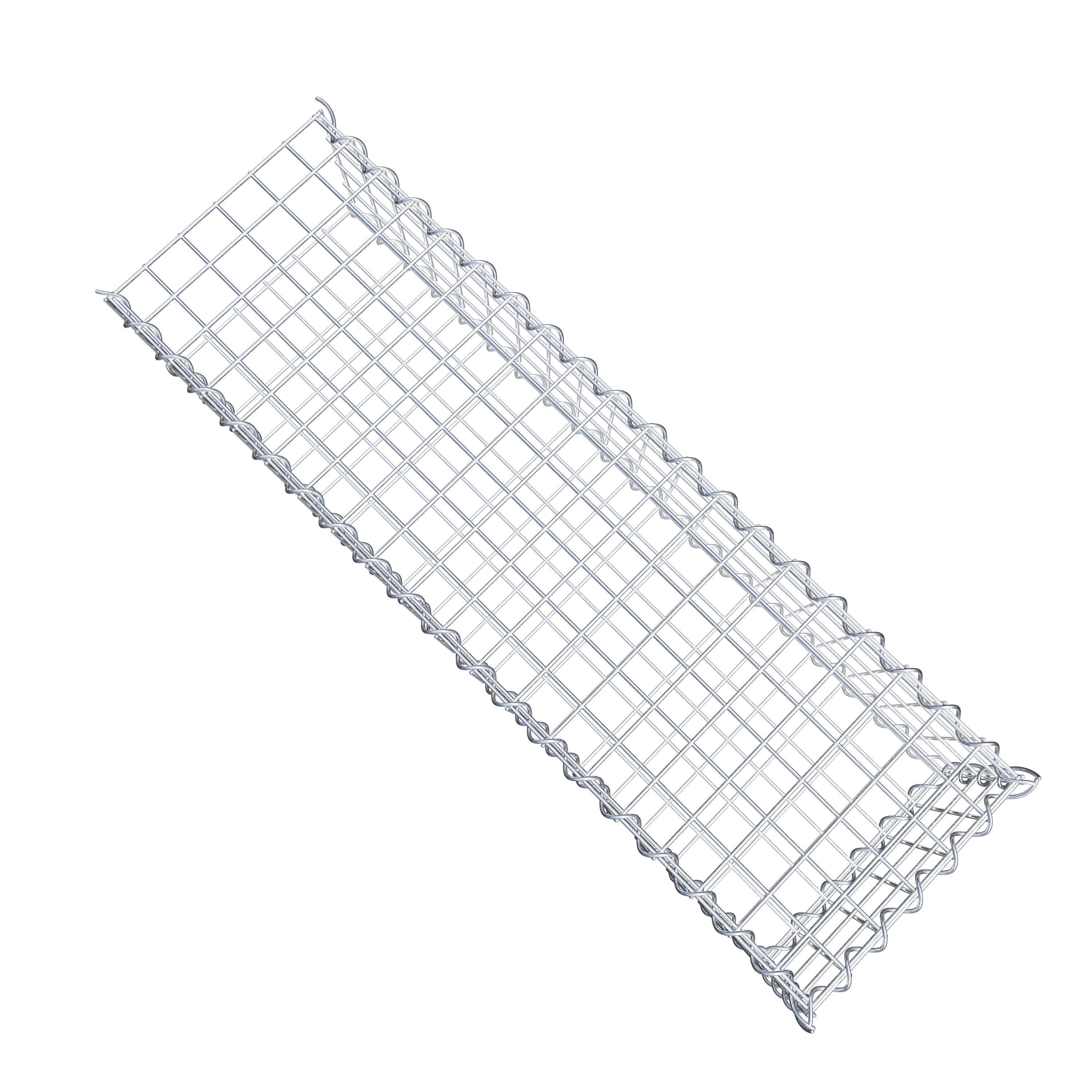 Gabion sur toile type 2 100 cm x 20 cm x 30 cm (L x H x P), maille 5 cm x 5 cm, spirale