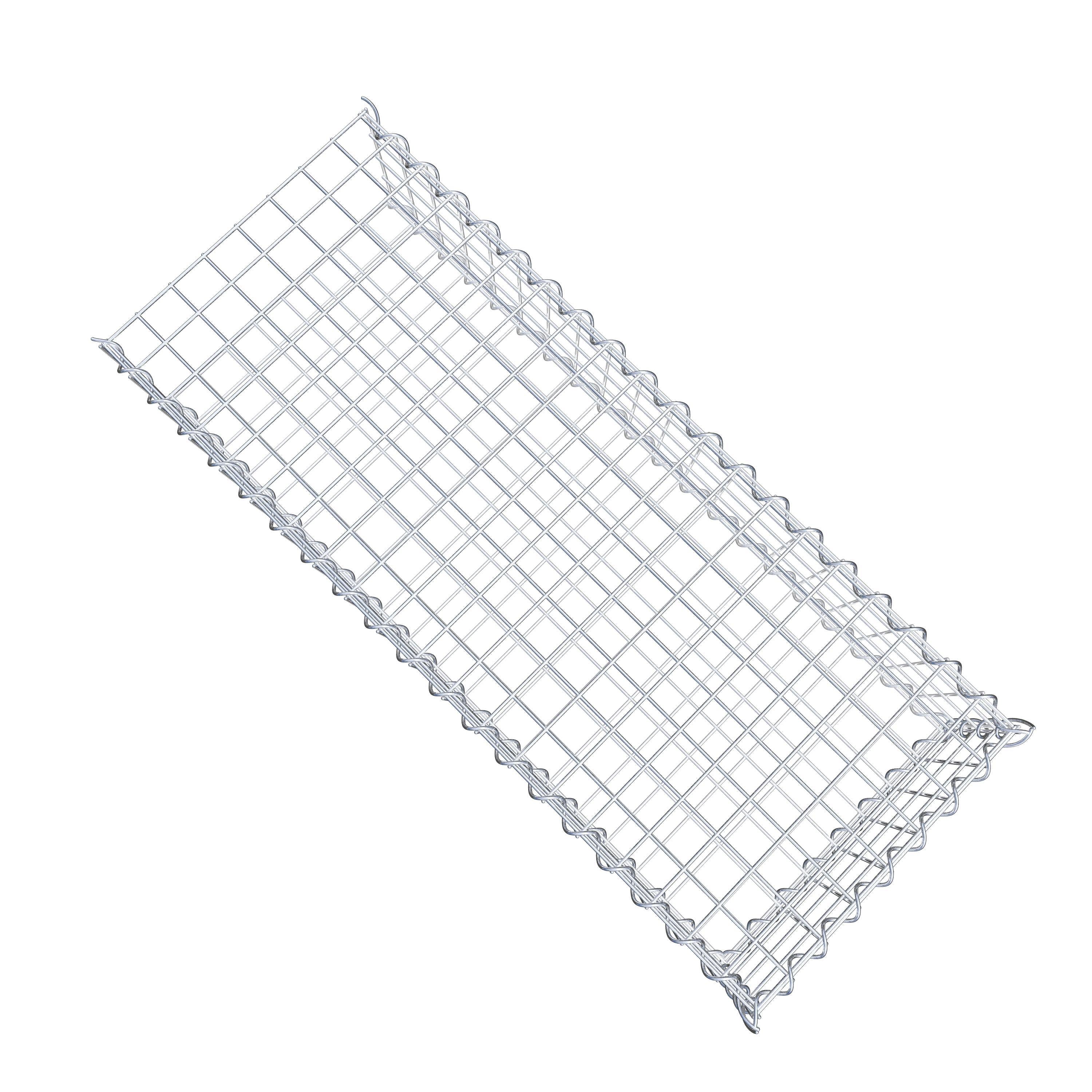 Gabion sur toile type 2 100 cm x 20 cm x 40 cm (L x H x P), maille 5 cm x 5 cm, spirale