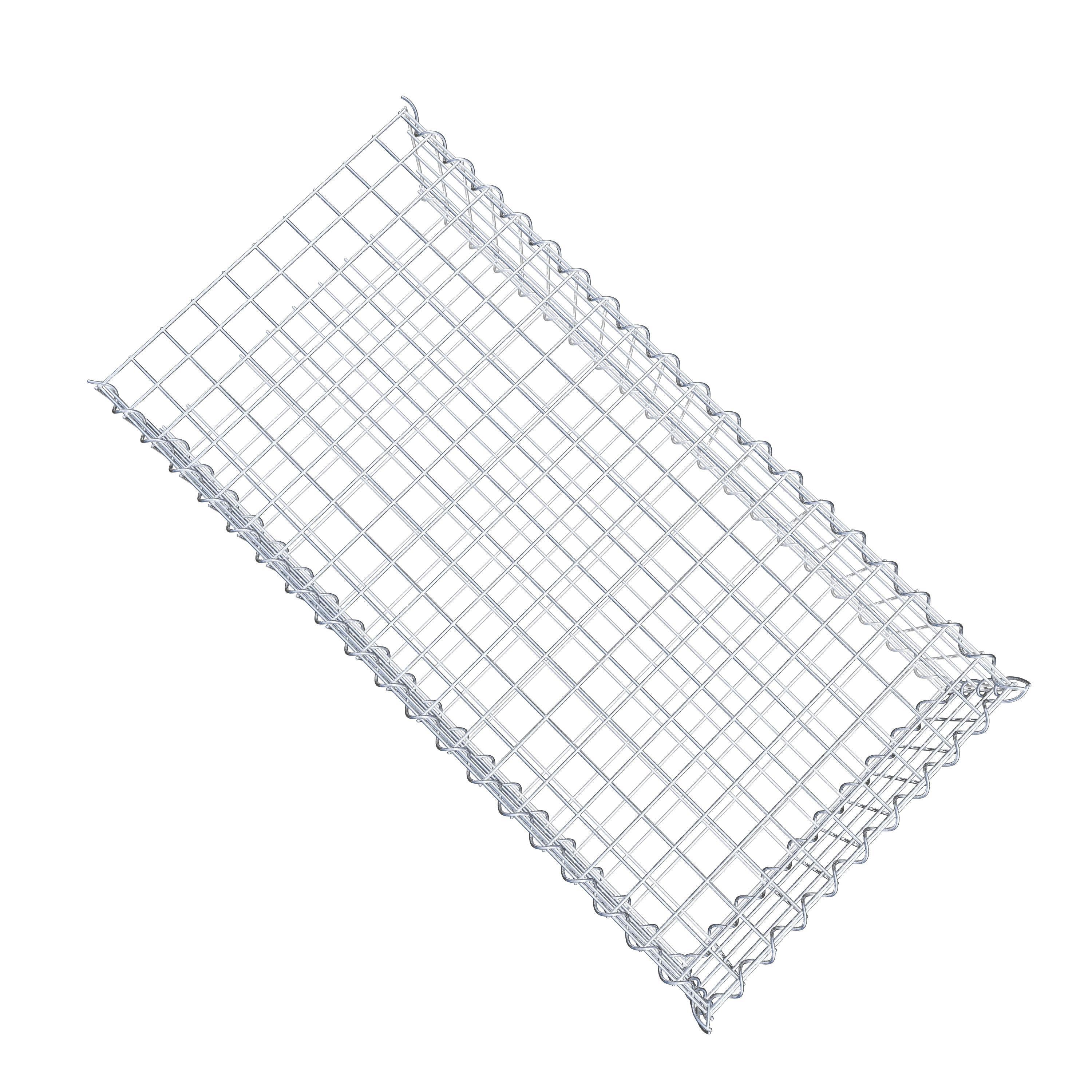 Gabion sur toile type 2 100 cm x 20 cm x 50 cm (L x H x P), maille 5 cm x 5 cm, spirale