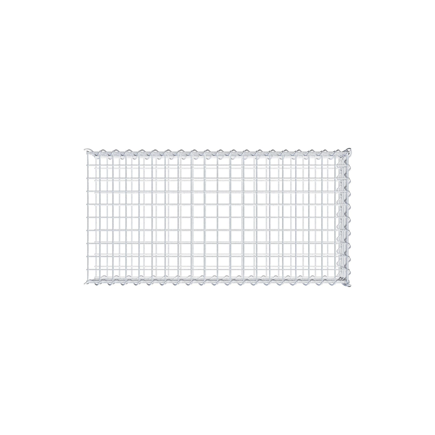 Gabion rapporté type 2 100 cm x 20 cm x 50 cm (L x H x P), mailles 5 cm x 5 cm, spirale