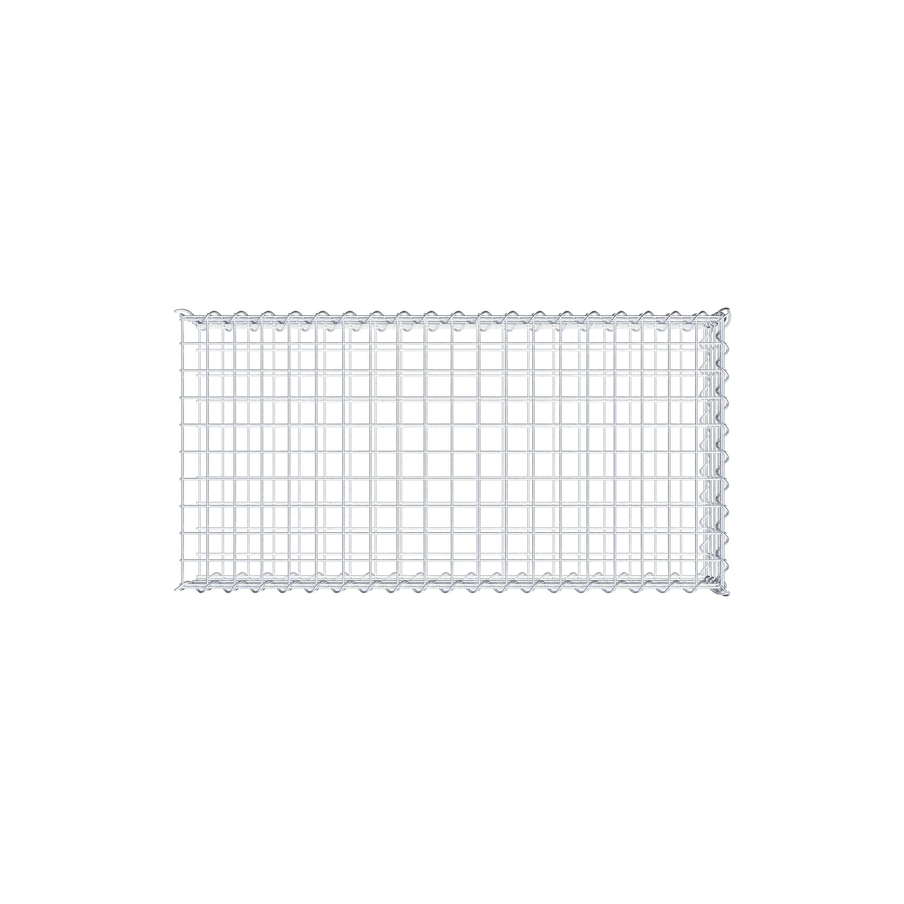 Gabion sur toile type 2 100 cm x 20 cm x 50 cm (L x H x P), maille 5 cm x 5 cm, spirale