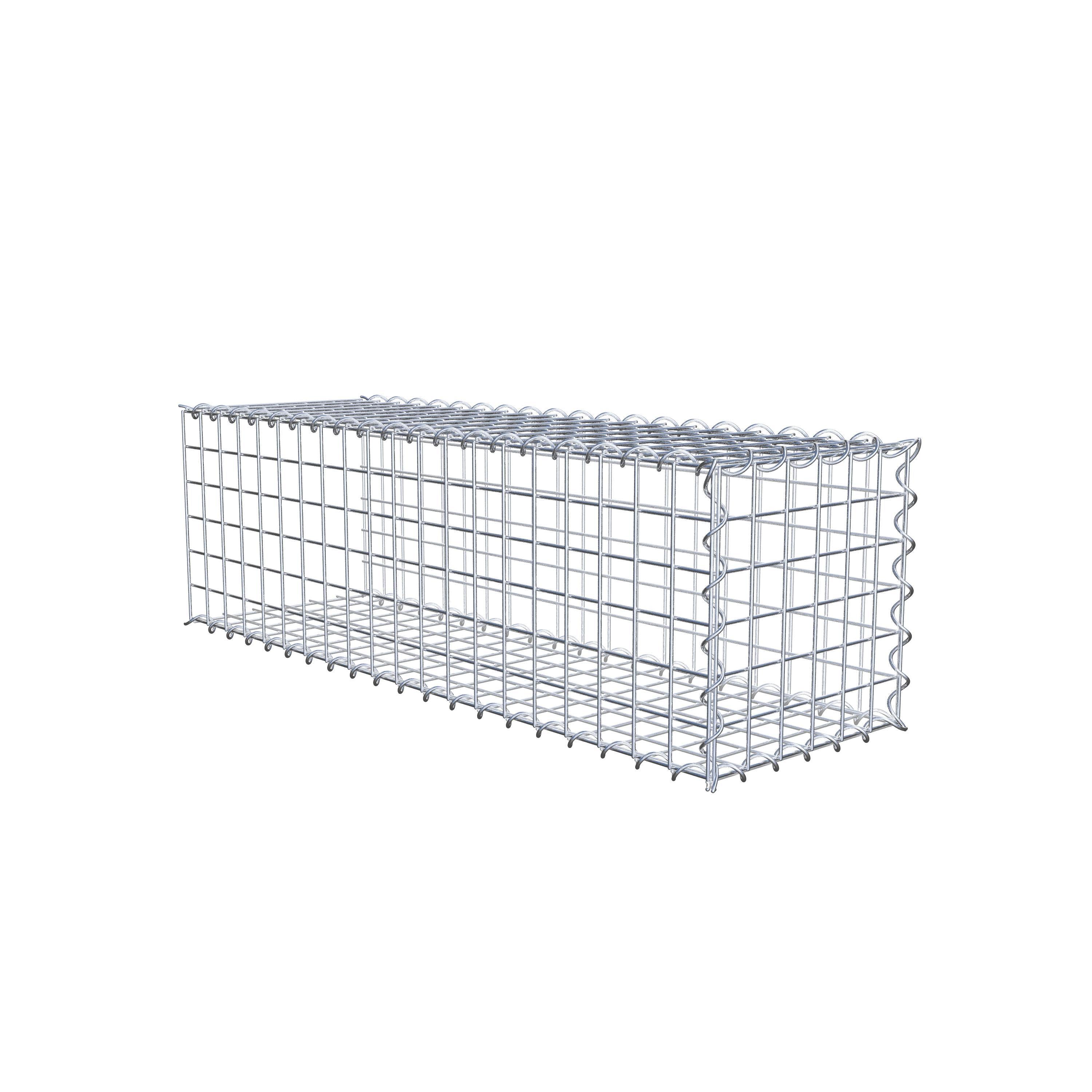 Gabion sur toile type 2 100 cm x 30 cm x 30 cm (L x H x P), maille 5 cm x 5 cm, spirale