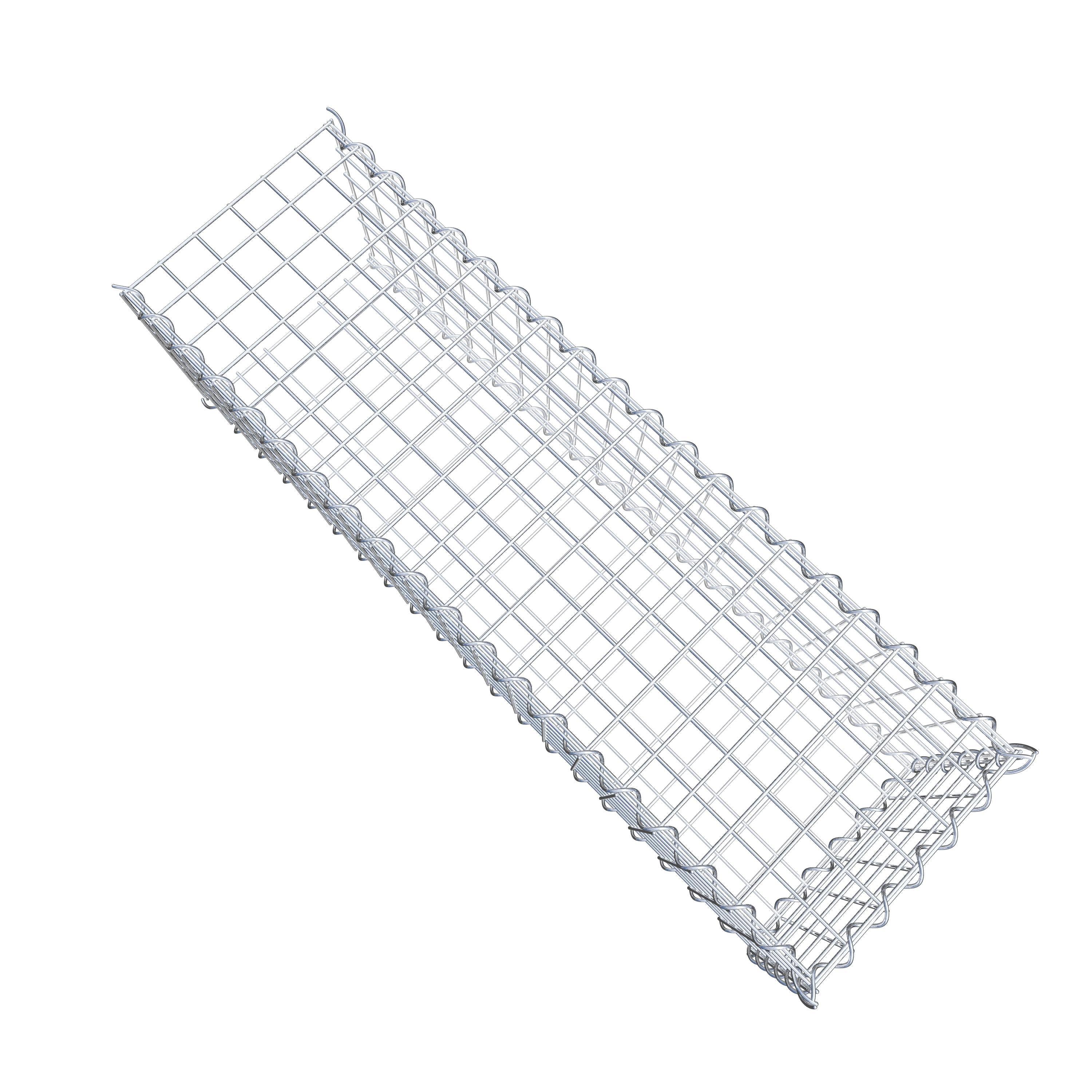 Gabion sur toile type 2 100 cm x 30 cm x 30 cm (L x H x P), maille 5 cm x 5 cm, spirale