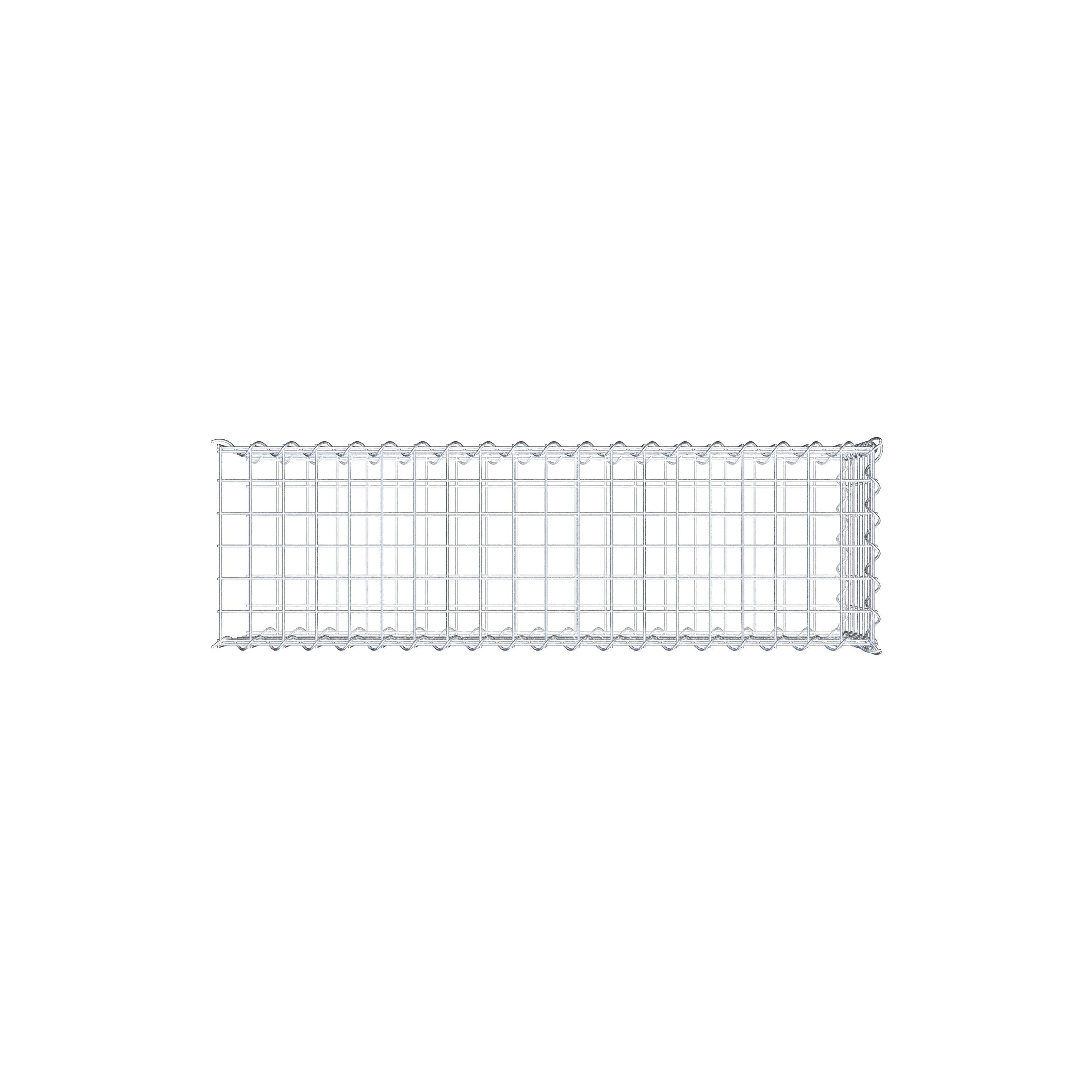 Gabion sur toile type 2 100 cm x 30 cm x 30 cm (L x H x P), maille 5 cm x 5 cm, spirale