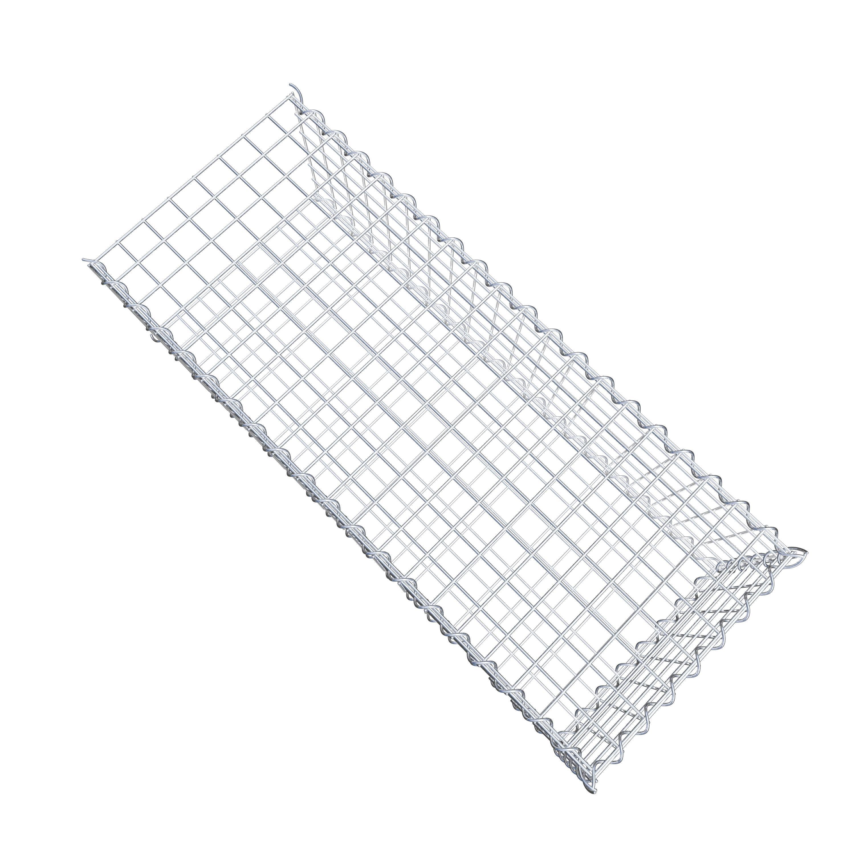 Gabion sur toile type 2 100 cm x 30 cm x 40 cm (L x H x P), maille 5 cm x 5 cm, spirale