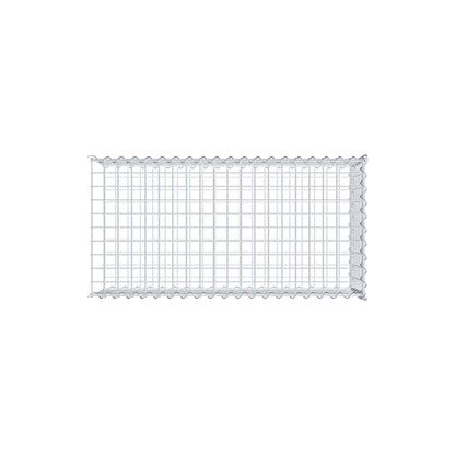 Grown-on gabion type 2 100 cm x 30 cm x 50 cm (L x H x D), mesh size 5 cm x 5 cm, spiral