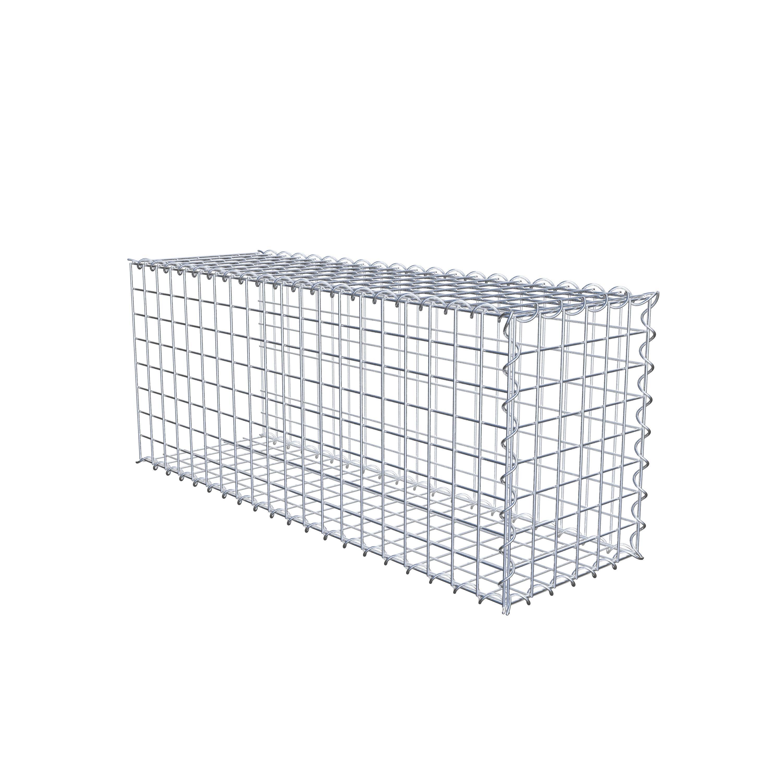 Gabion sur toile type 2 100 cm x 40 cm x 30 cm (L x H x P), maille 5 cm x 5 cm, spirale