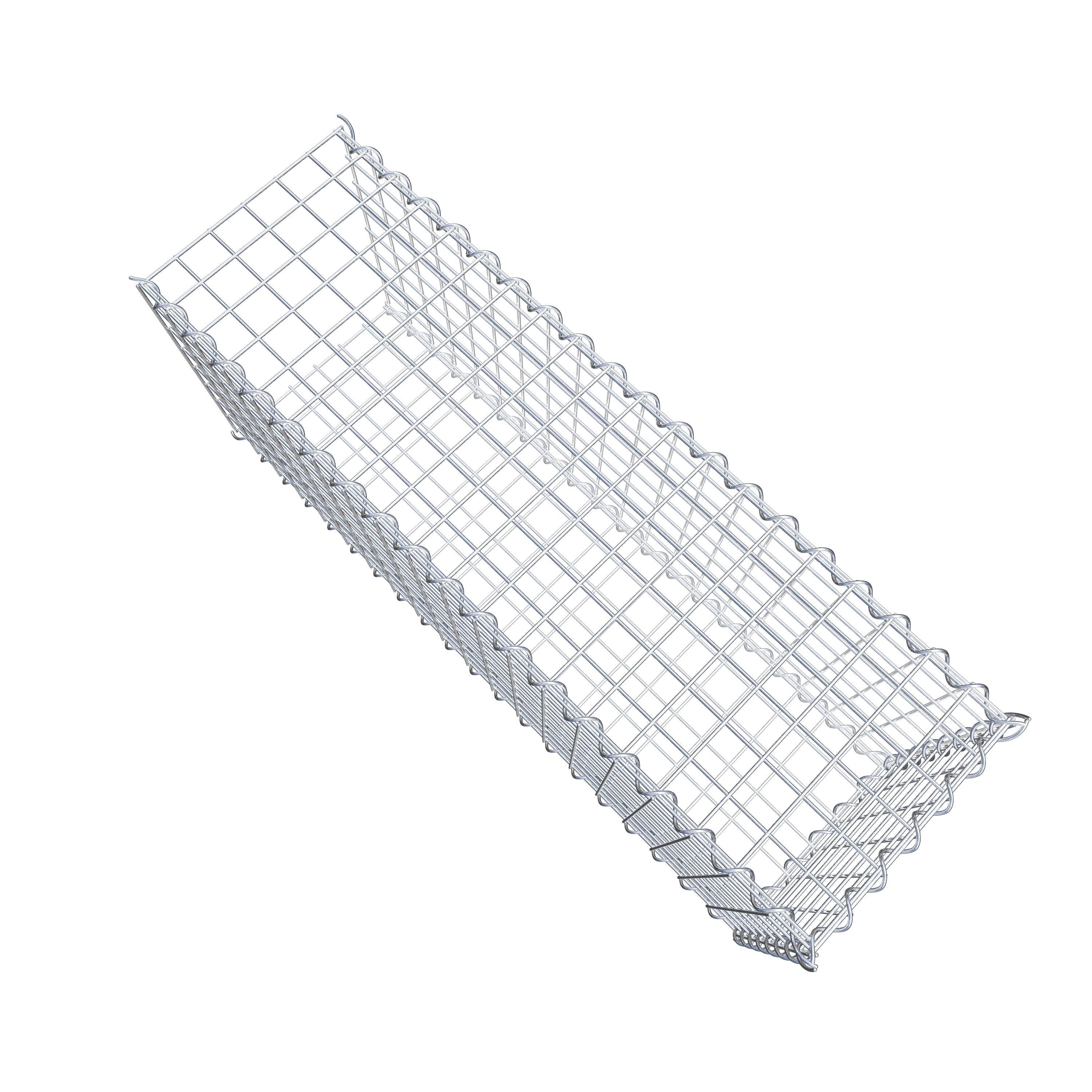 Gabion sur toile type 2 100 cm x 40 cm x 30 cm (L x H x P), maille 5 cm x 5 cm, spirale