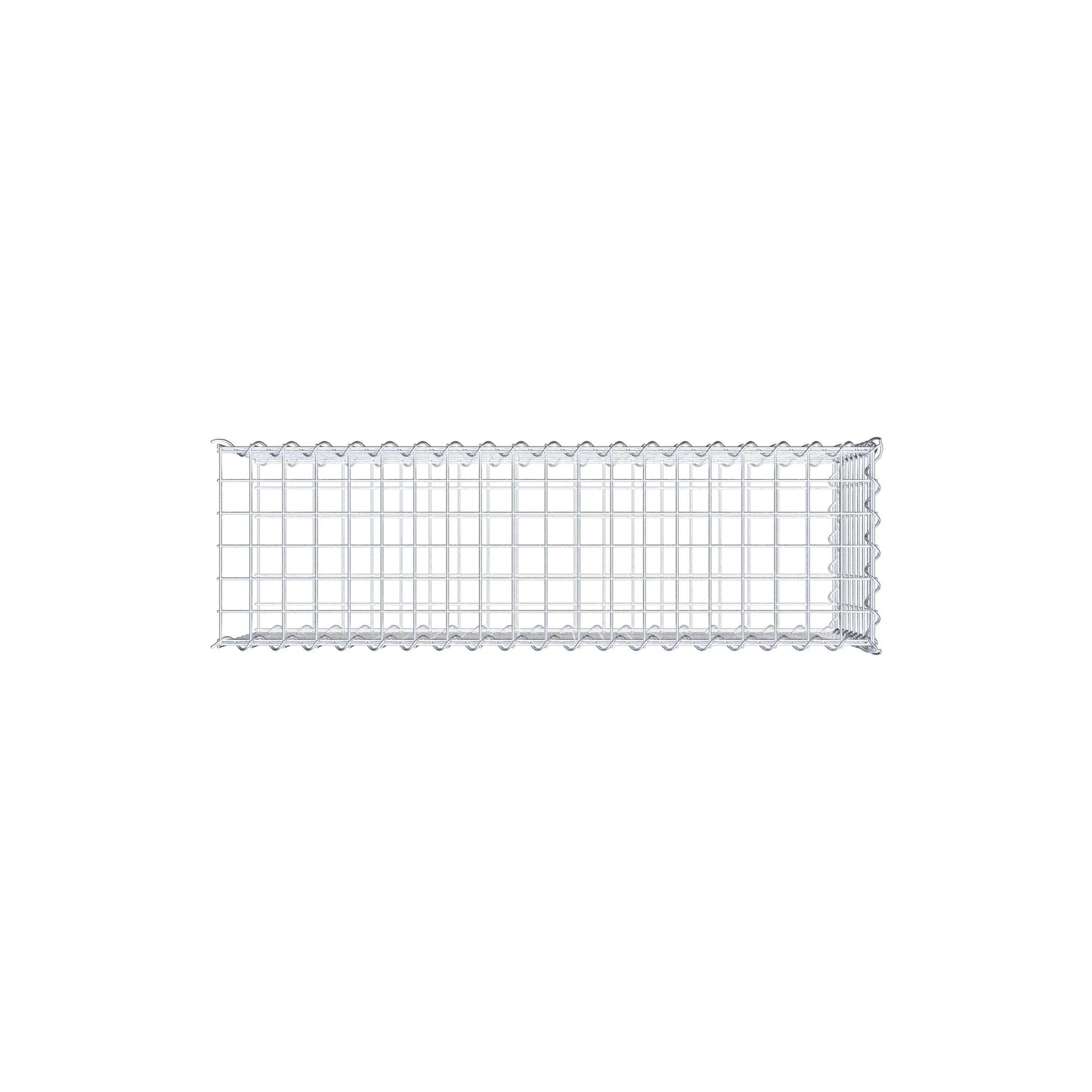 Gabion rapporté type 2 100 cm x 40 cm x 30 cm (L x H x P), mailles 5 cm x 5 cm, spirale