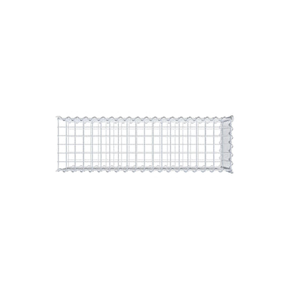 Gabion rapporté type 2 100 cm x 40 cm x 30 cm (L x H x P), mailles 5 cm x 5 cm, spirale