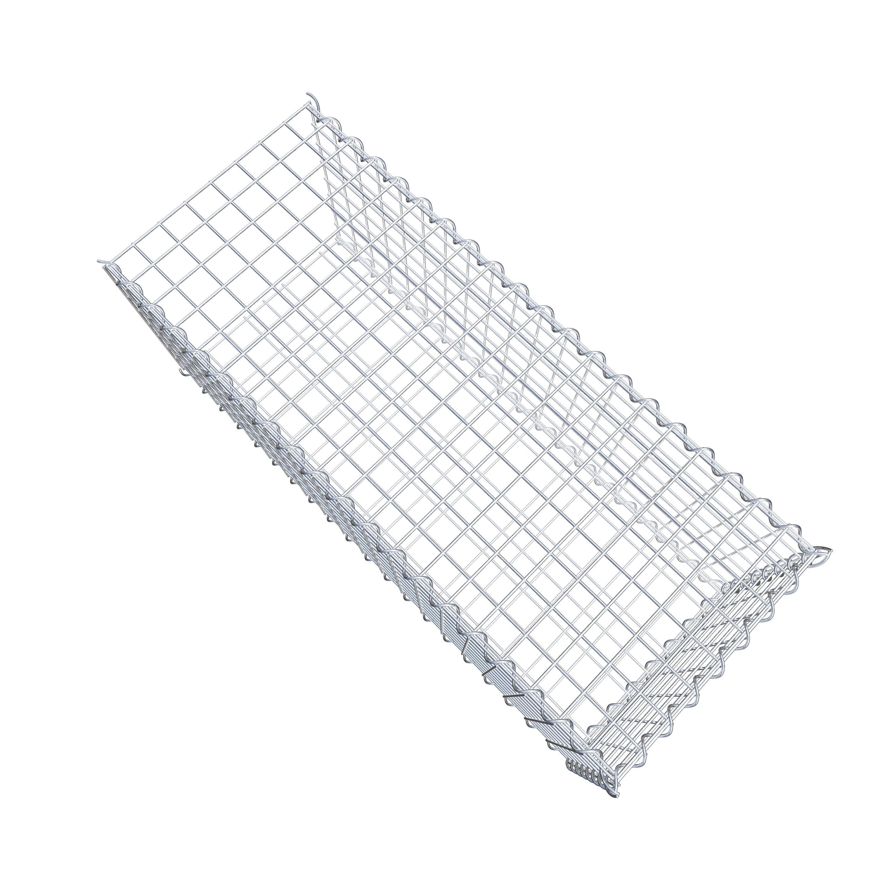 Gabion sur toile type 2 100 cm x 40 cm x 40 cm (L x H x P), maille 5 cm x 5 cm, spirale