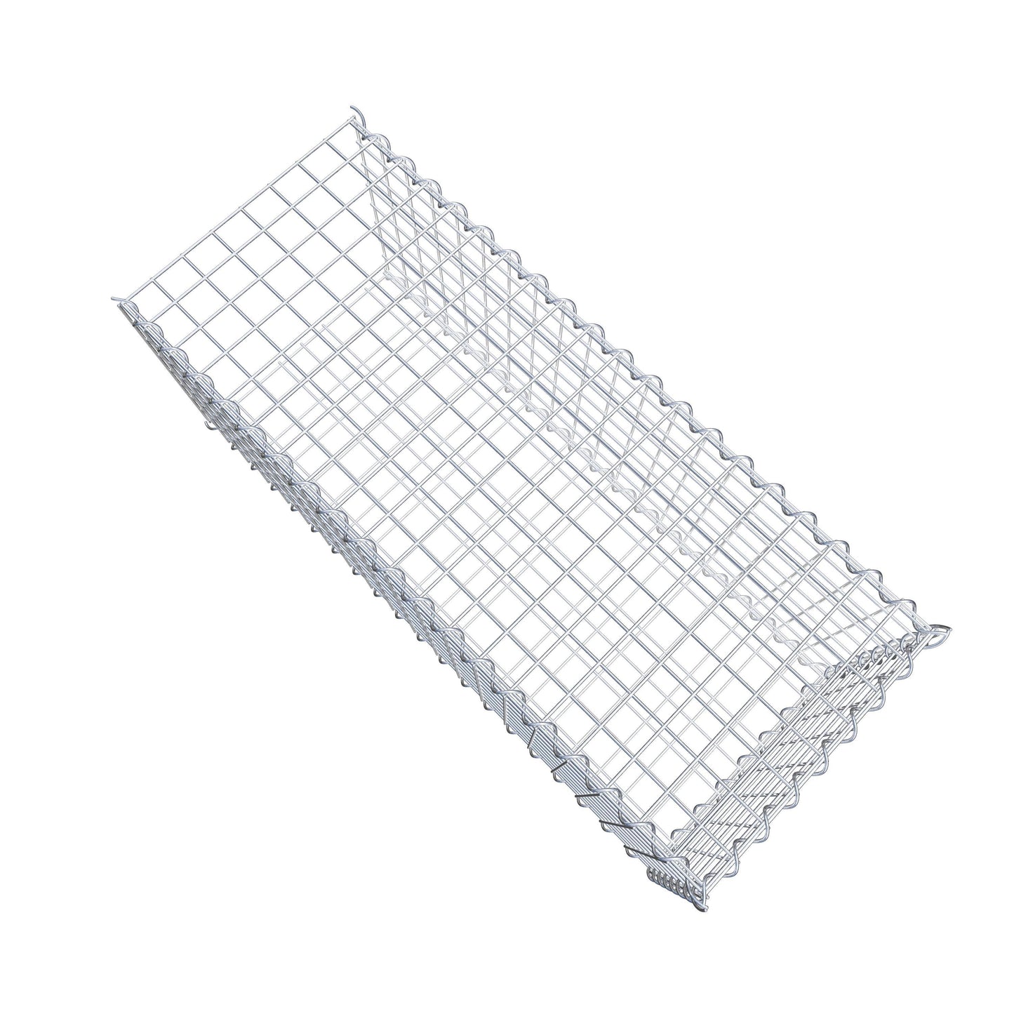 Gabion rapporté type 2 100 cm x 40 cm x 40 cm (L x H x P), mailles 5 cm x 5 cm, spirale