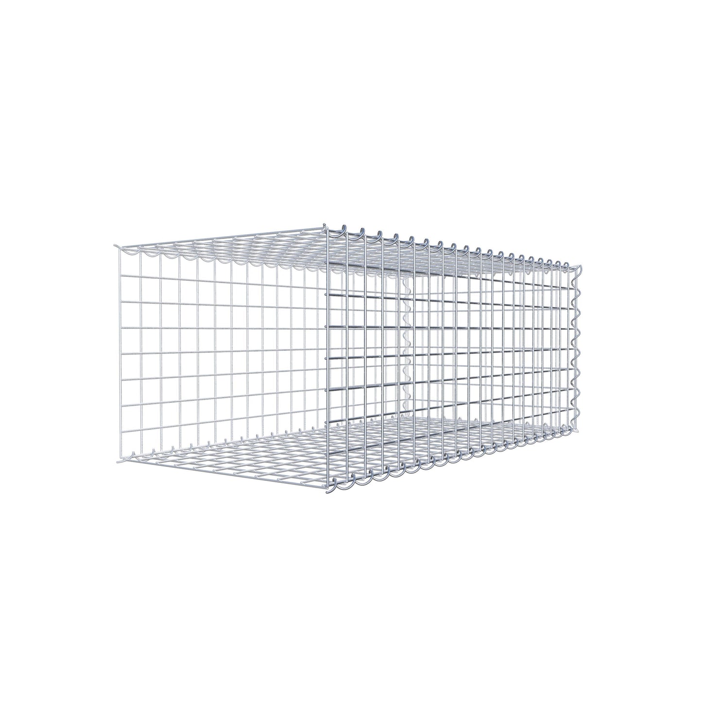 Gabião tipo 2 100 cm x 40 cm x 50 cm (C x A x P), malhagem 5 cm x 5 cm, espiral