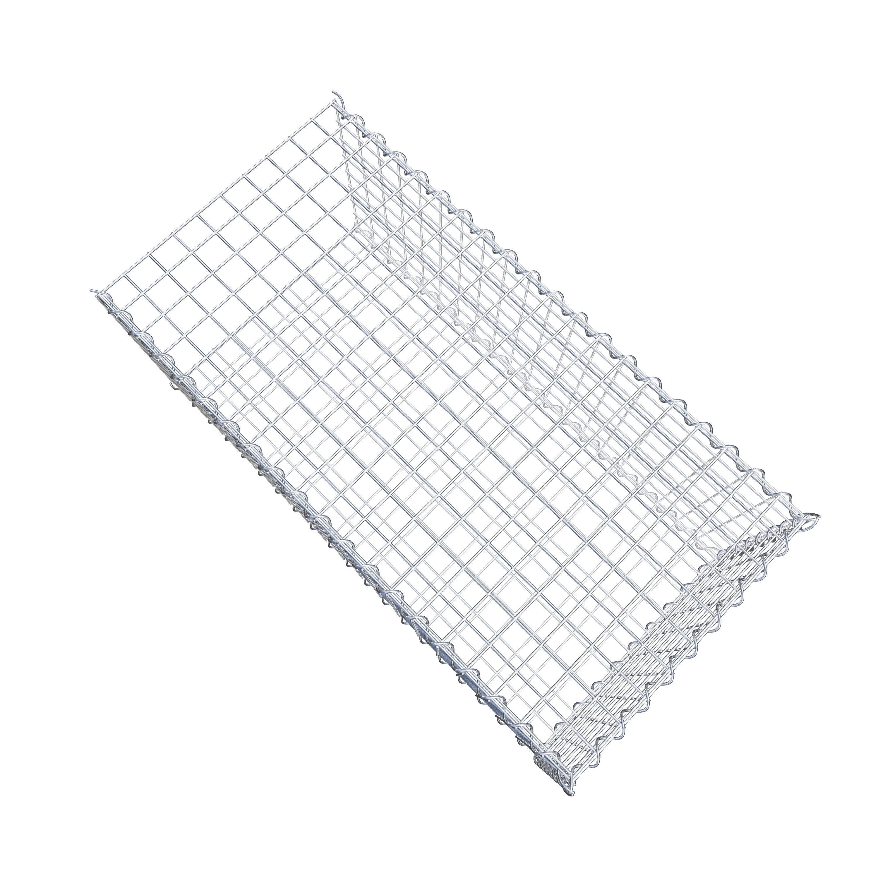 Gabion sur toile type 2 100 cm x 40 cm x 50 cm (L x H x P), maille 5 cm x 5 cm, spirale