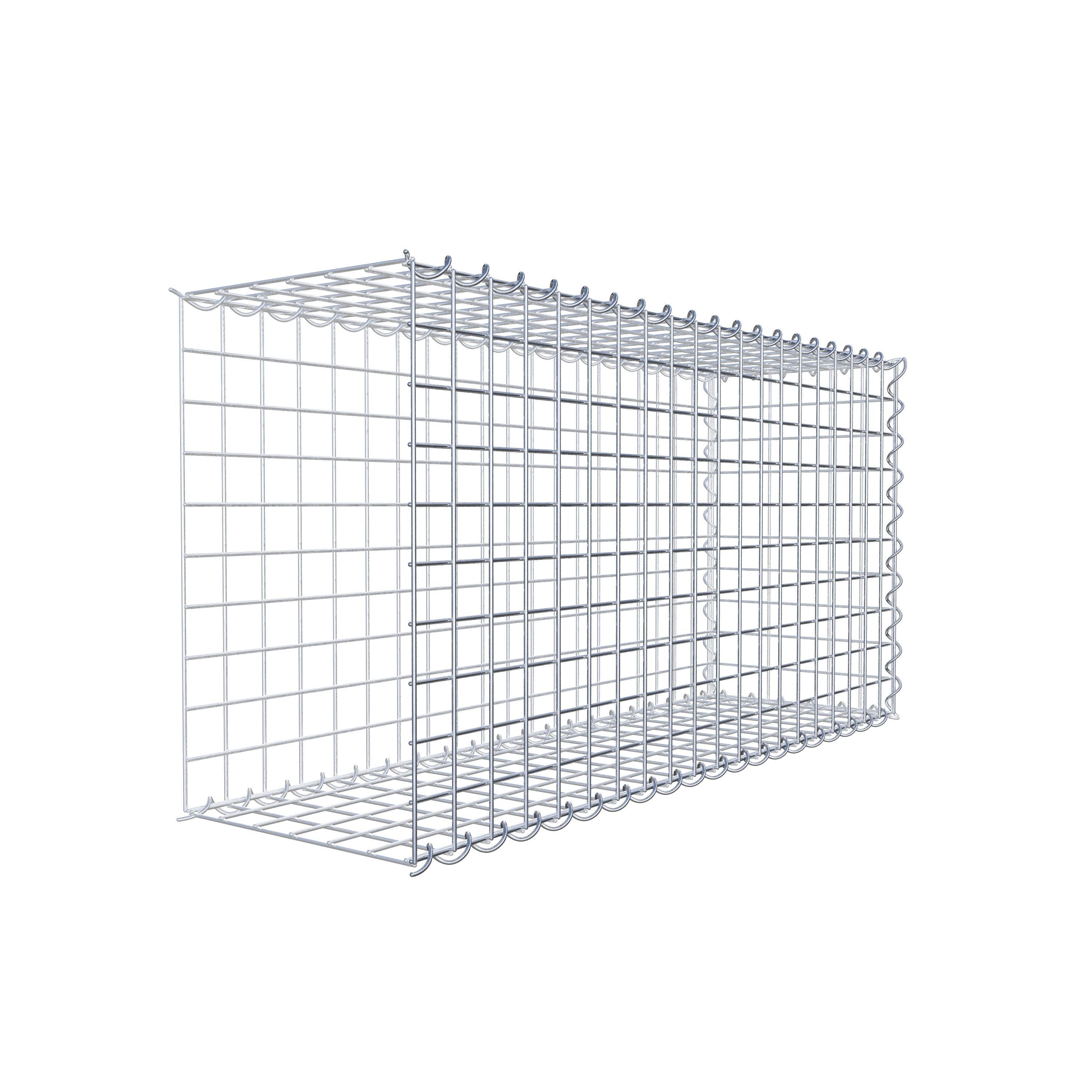 Gabion sur toile type 2 100 cm x 50 cm x 30 cm (L x H x P), maille 5 cm x 5 cm, spirale