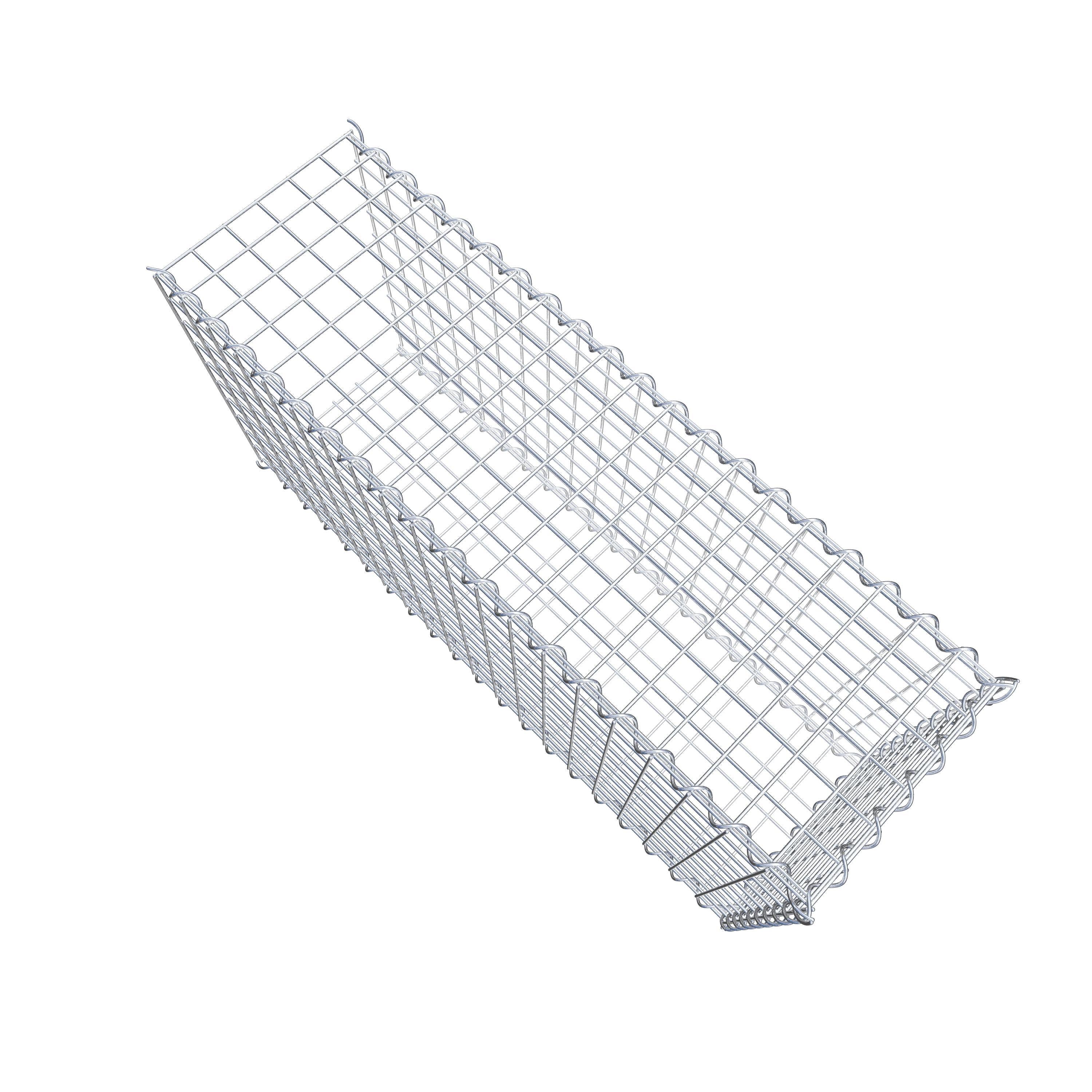 Gabion sur toile type 2 100 cm x 50 cm x 30 cm (L x H x P), maille 5 cm x 5 cm, spirale