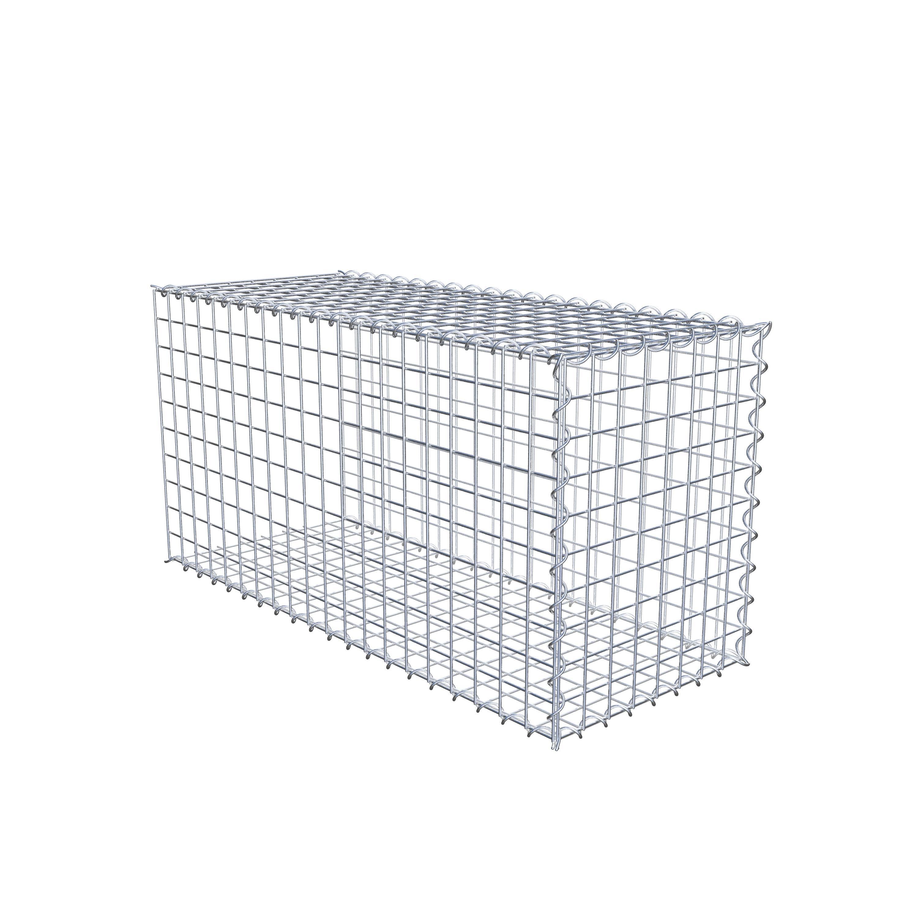 Gabion sur toile type 2 100 cm x 50 cm x 40 cm (L x H x P), maille 5 cm x 5 cm, spirale