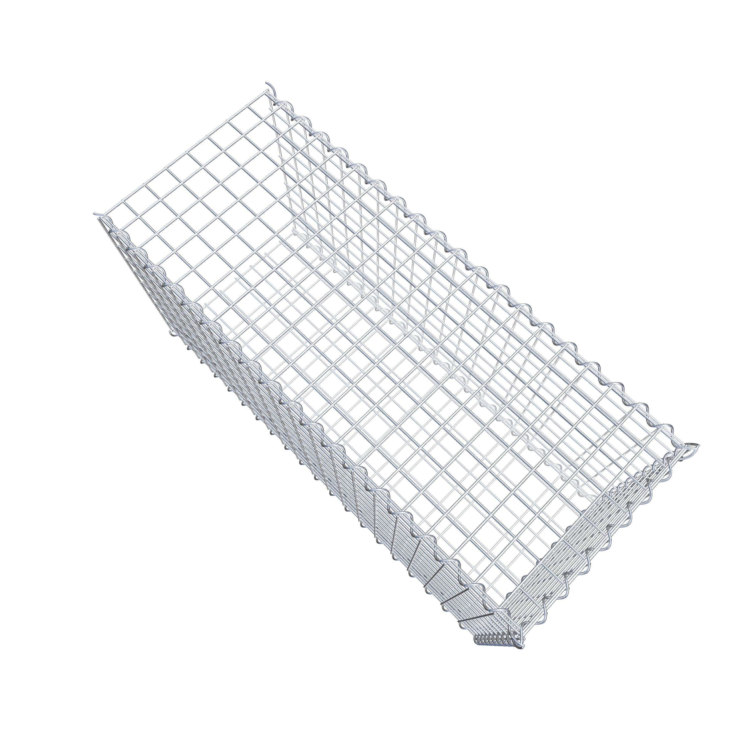 Gabion sur toile type 2 100 cm x 50 cm x 40 cm (L x H x P), maille 5 cm x 5 cm, spirale