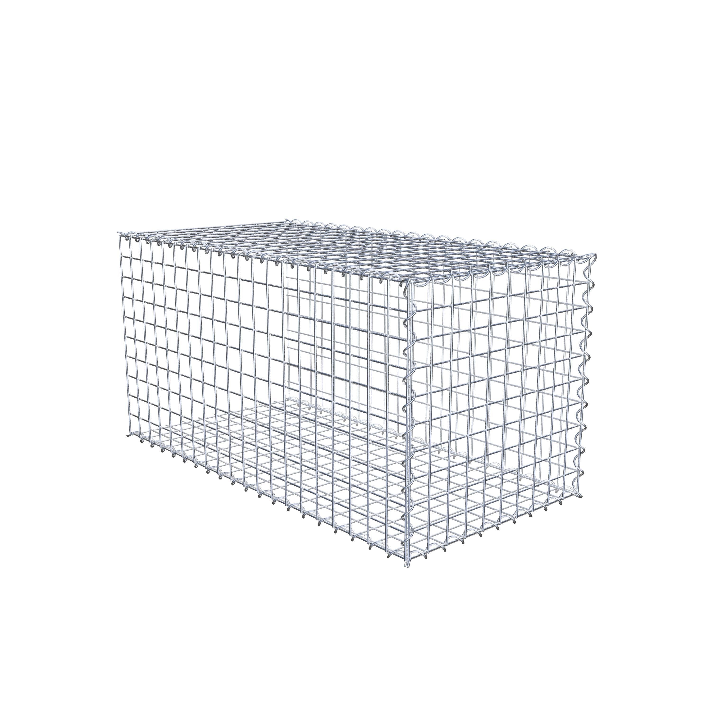 Gabion sur toile type 2 100 cm x 50 cm x 50 cm (L x H x P), maille 5 cm x 5 cm, spirale