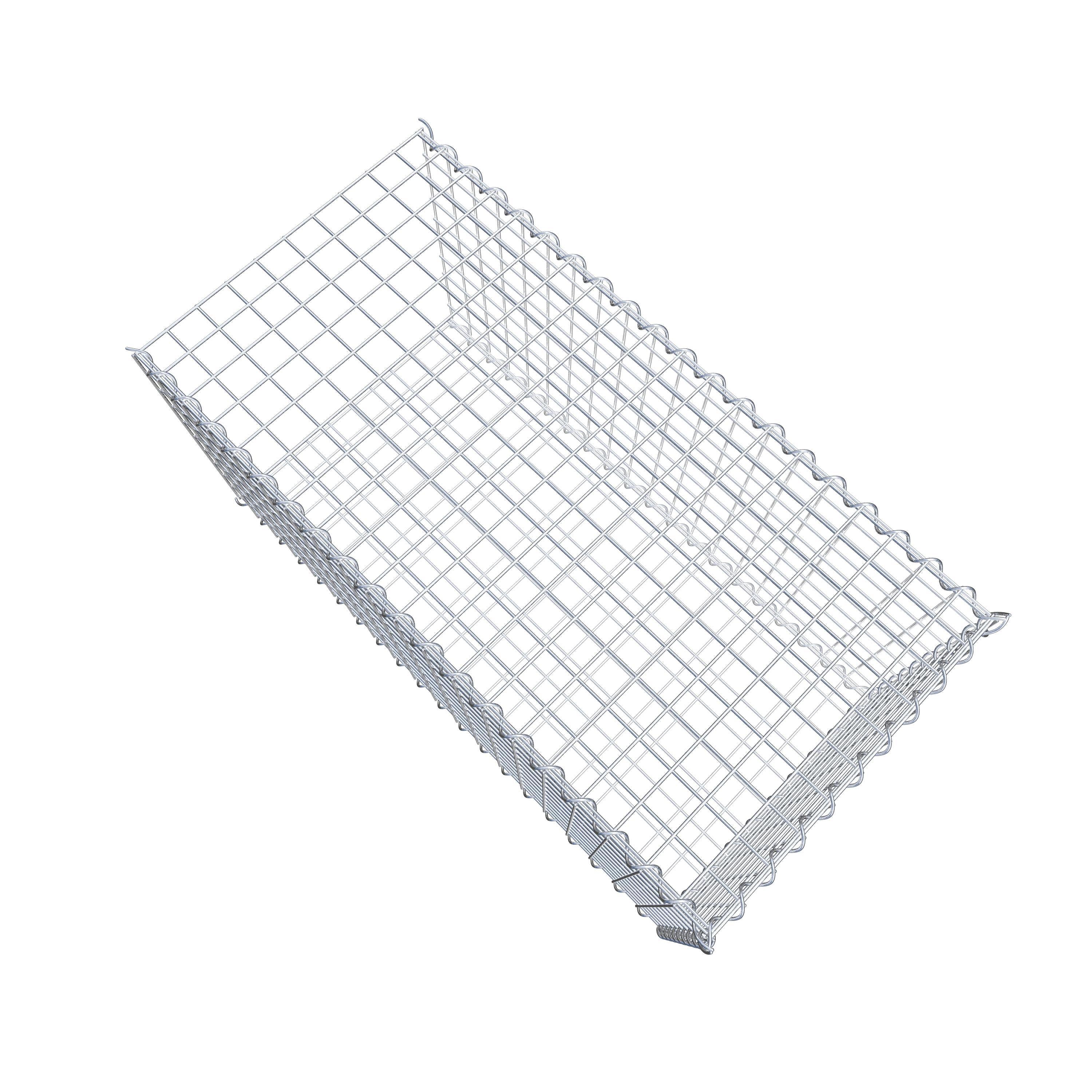 Gabion sur toile type 2 100 cm x 50 cm x 50 cm (L x H x P), maille 5 cm x 5 cm, spirale