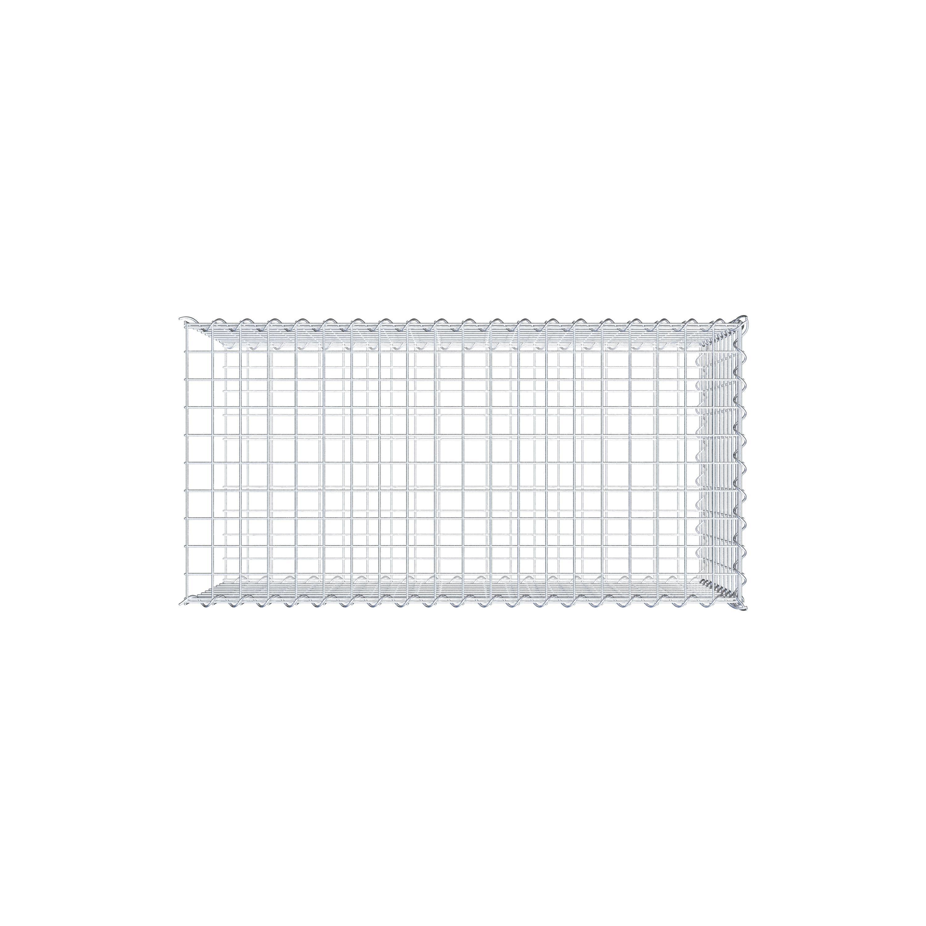 Gabion sur toile type 2 100 cm x 50 cm x 50 cm (L x H x P), maille 5 cm x 5 cm, spirale