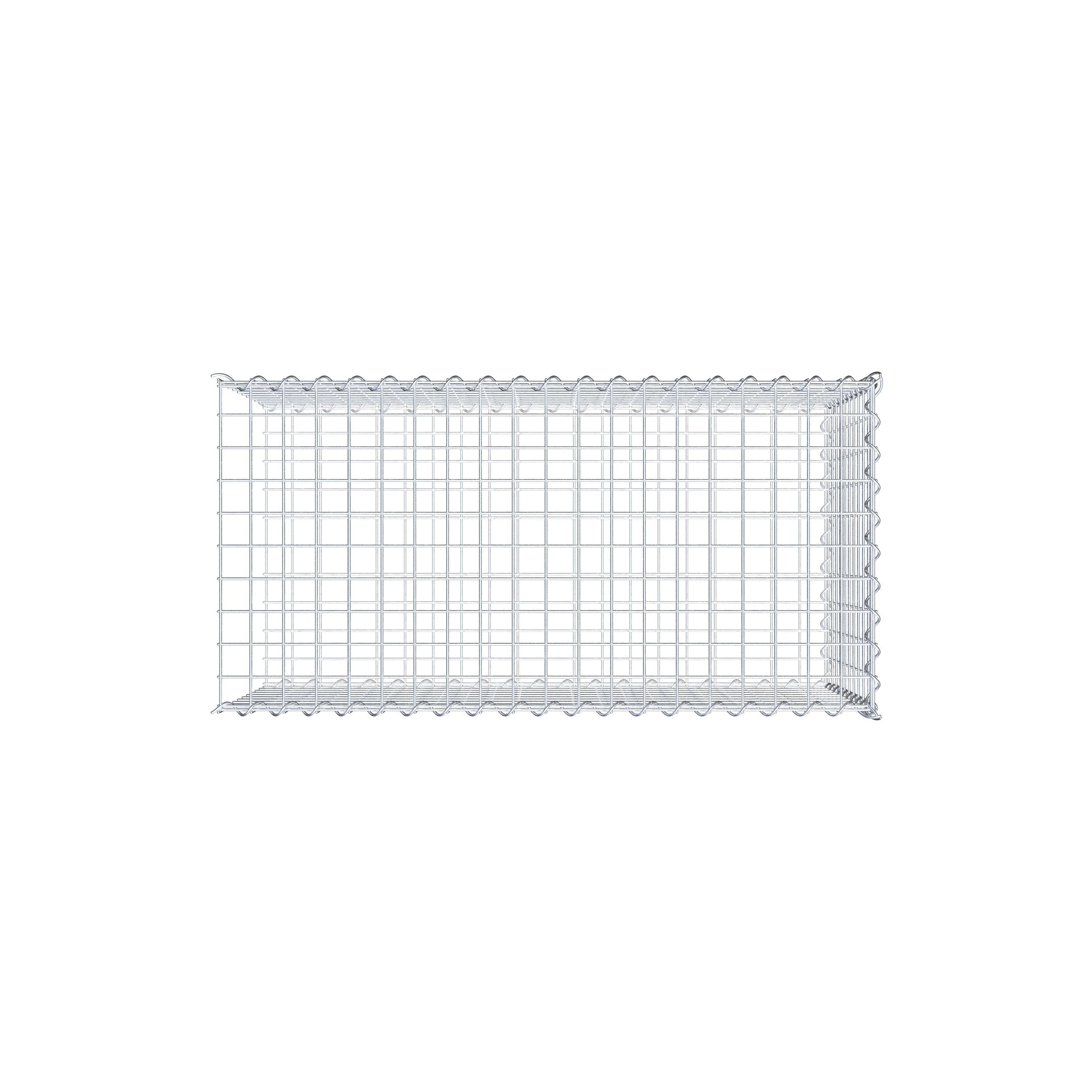 Add-on schanskorf type 2 100 cm x 50 cm x 50 cm (L x H x D), maaswijdte 5 cm x 5 cm, spiraalvormig