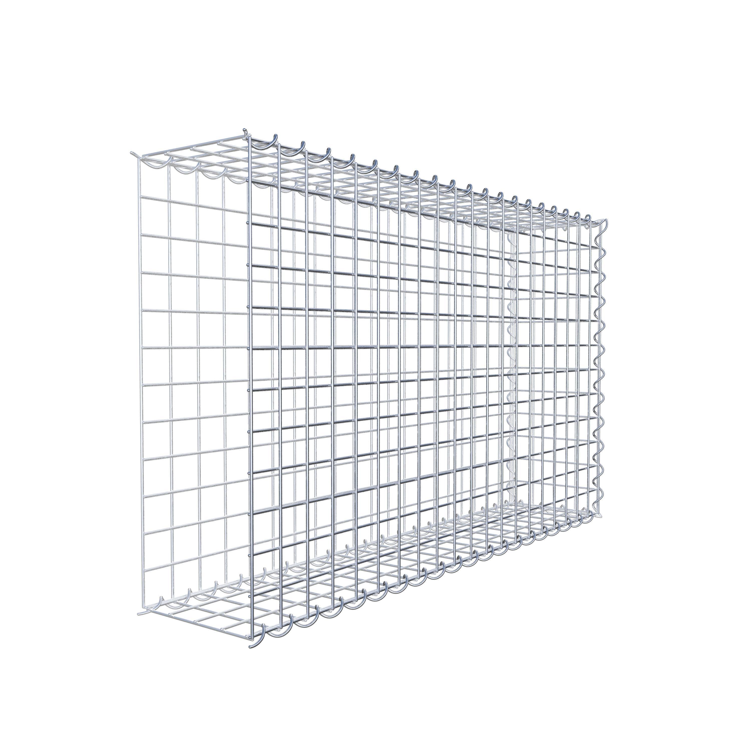 Gabion sur toile type 2 100 cm x 60 cm x 20 cm (L x H x P), maille 5 cm x 5 cm, spirale