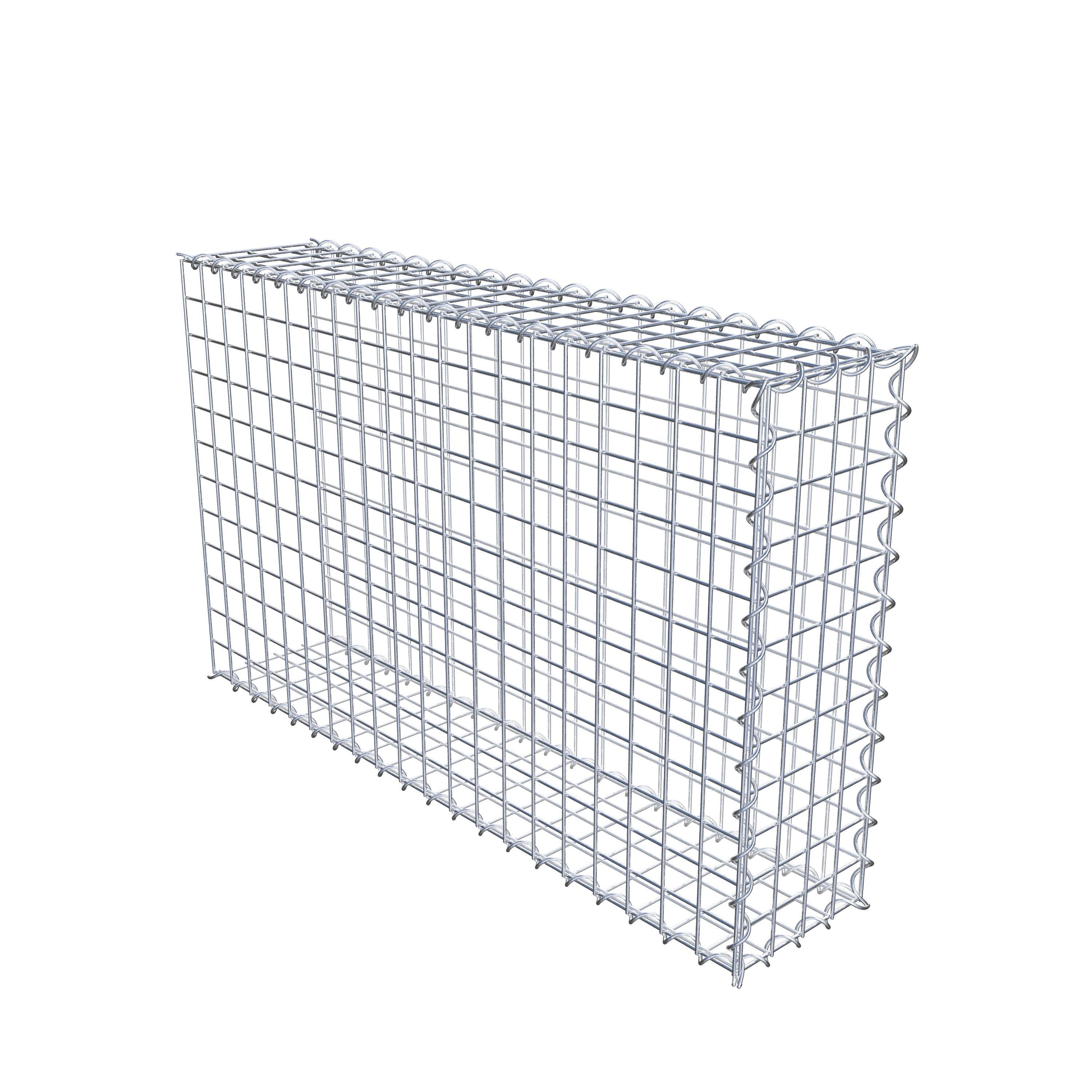 Gabion sur toile type 2 100 cm x 60 cm x 20 cm (L x H x P), maille 5 cm x 5 cm, spirale