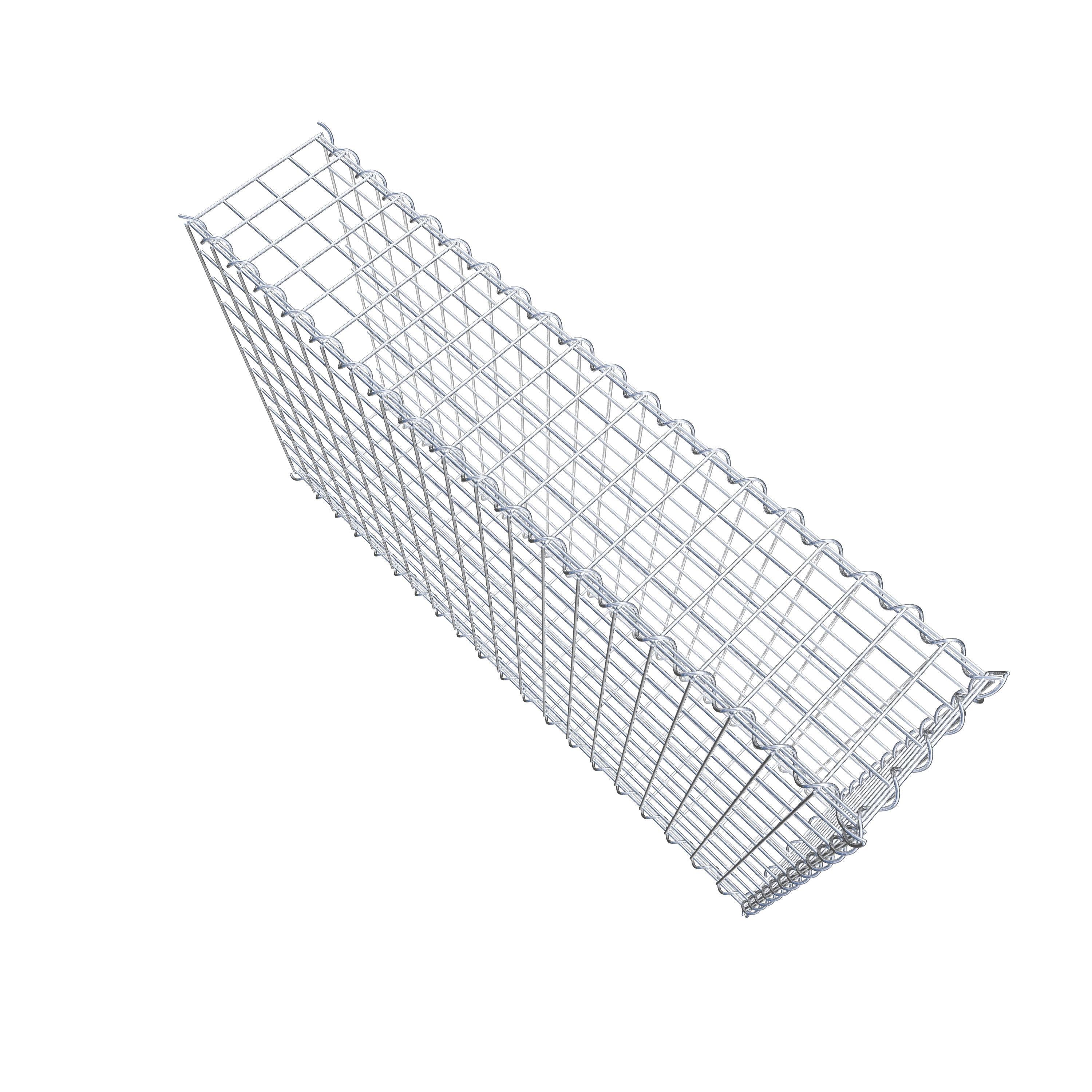 Gabion sur toile type 2 100 cm x 60 cm x 20 cm (L x H x P), maille 5 cm x 5 cm, spirale