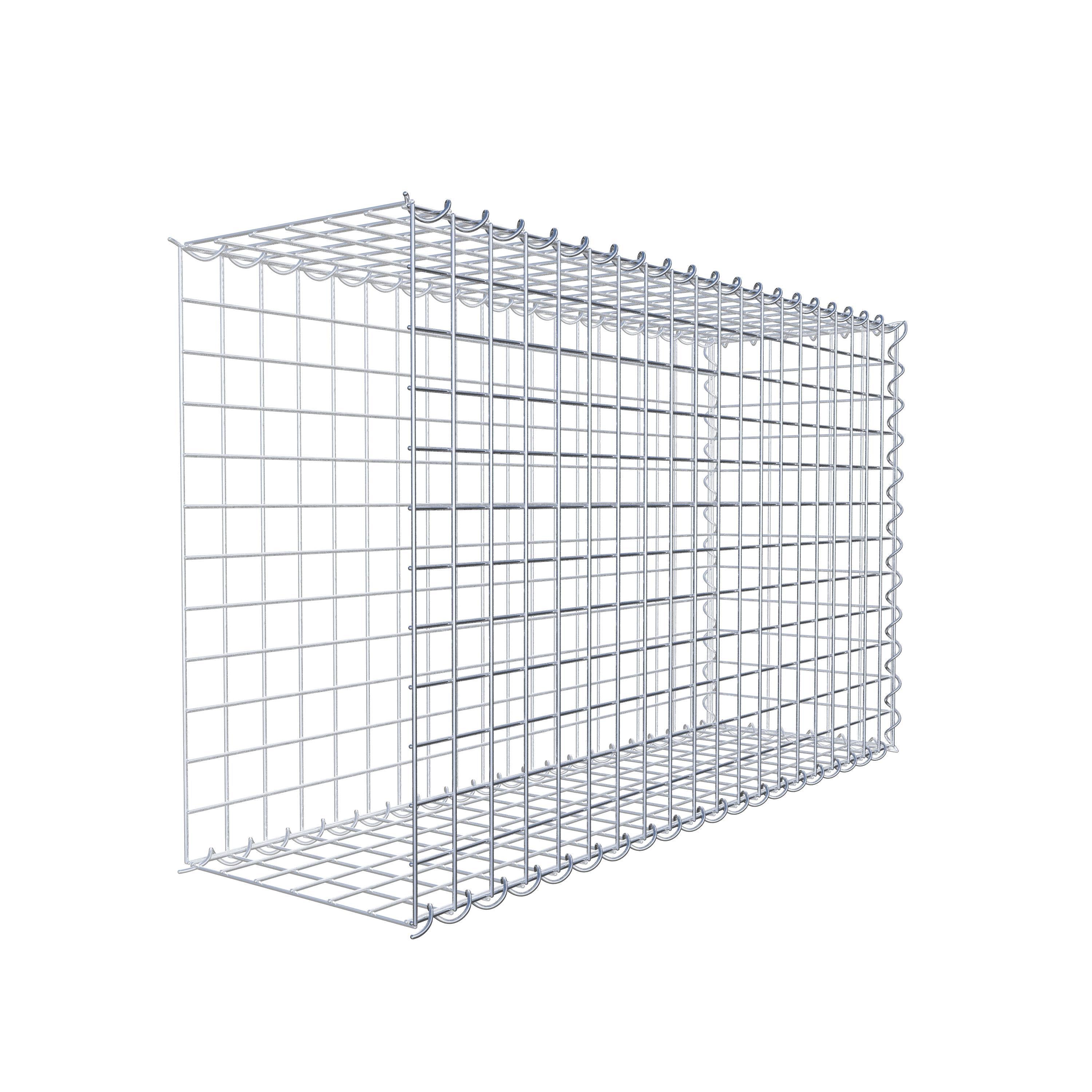 Gabion sur toile type 2 100 cm x 60 cm x 30 cm (L x H x P), maille 5 cm x 5 cm, spirale