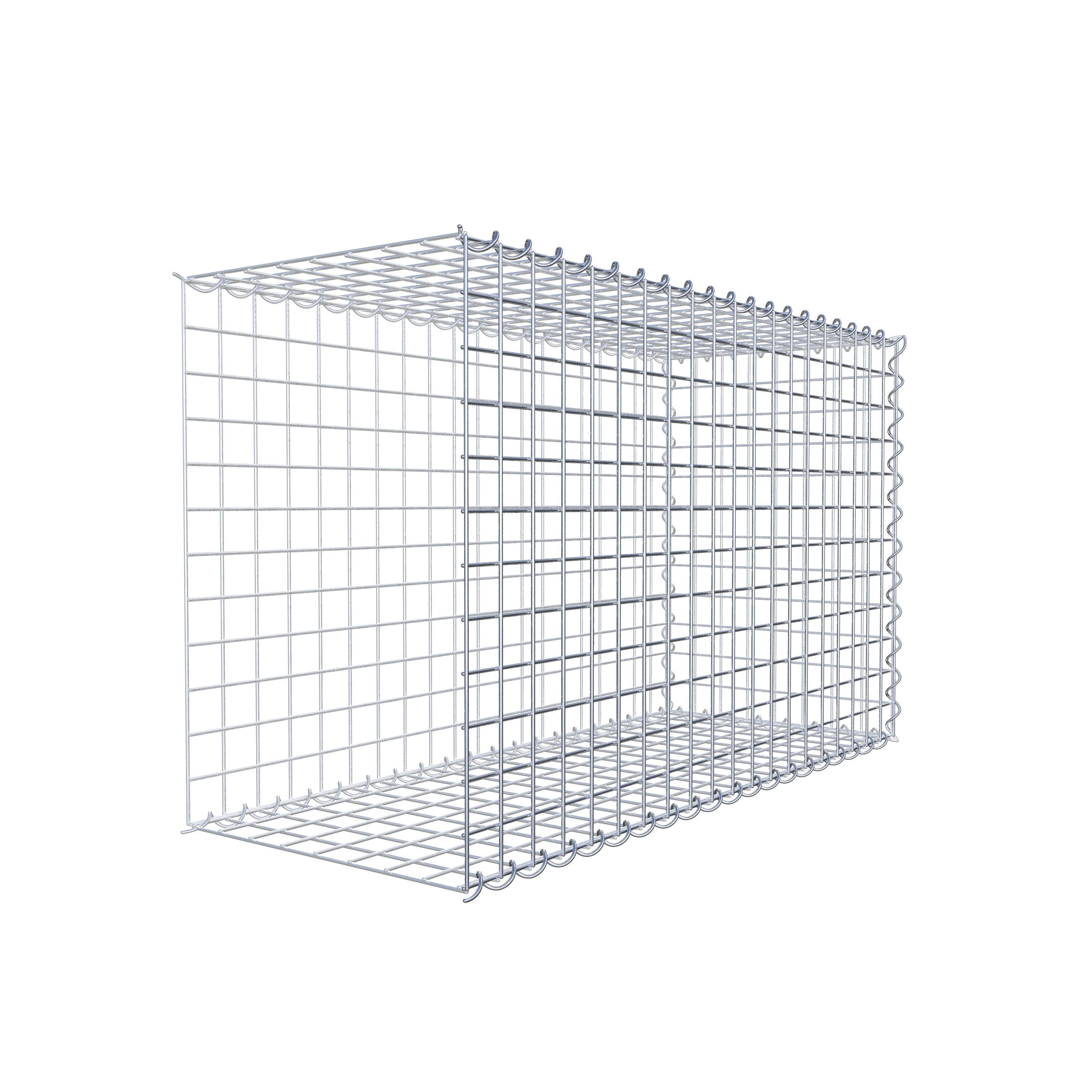 Gabion sur toile type 2 100 cm x 60 cm x 40 cm (L x H x P), maille 5 cm x 5 cm, spirale