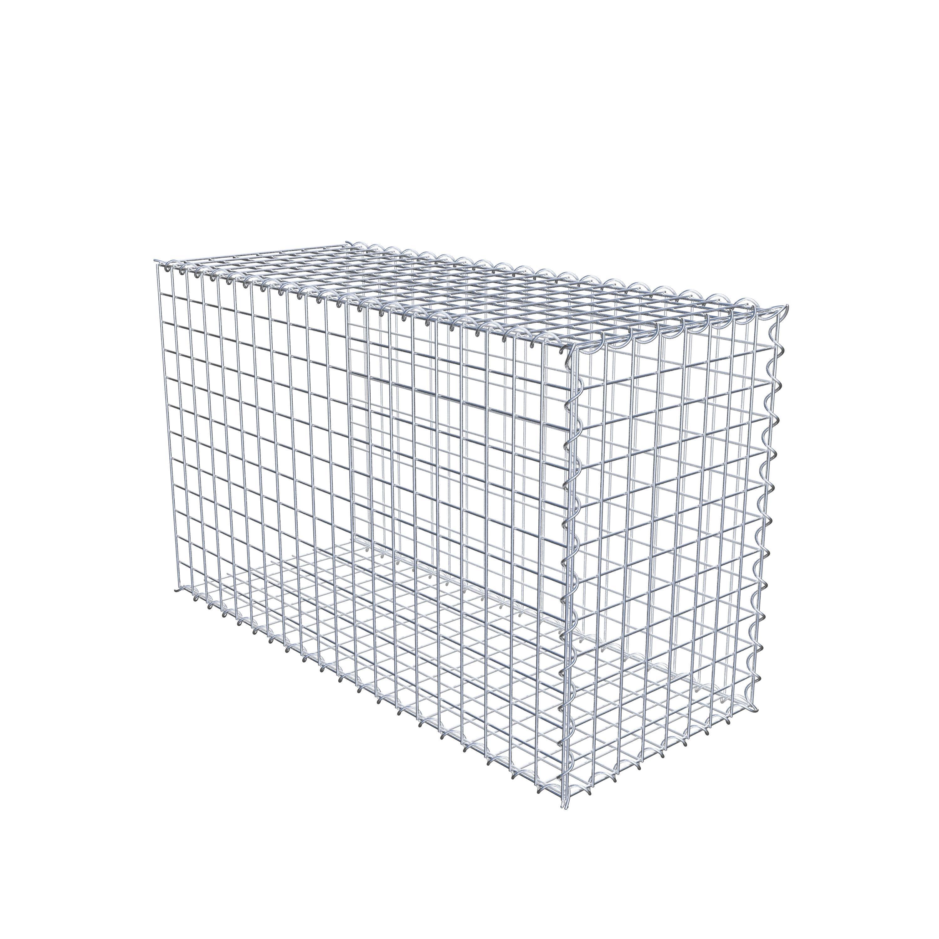 Gabion sur toile type 2 100 cm x 60 cm x 40 cm (L x H x P), maille 5 cm x 5 cm, spirale