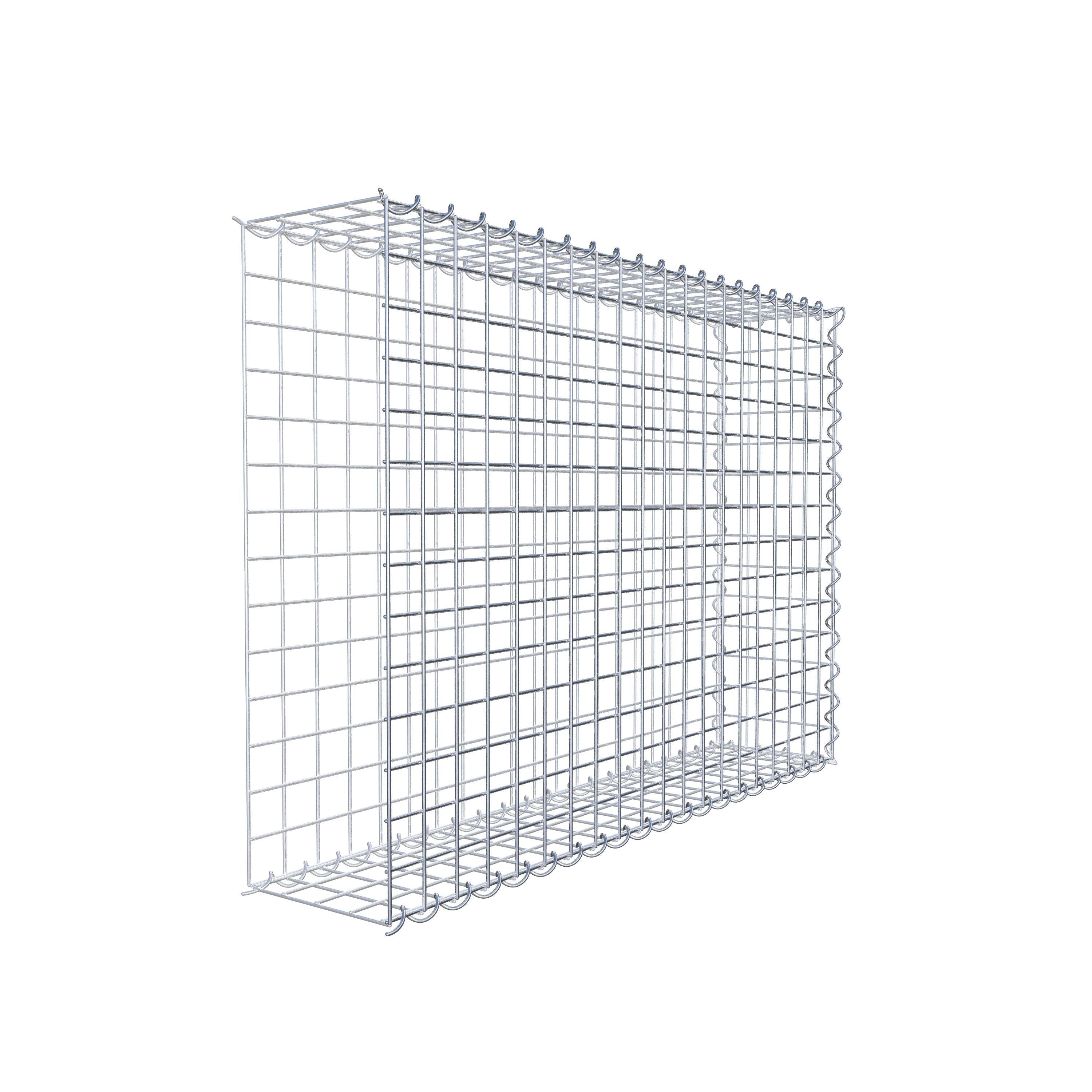 Gabion sur toile type 2 100 cm x 70 cm x 20 cm (L x H x P), maille 5 cm x 5 cm, spirale