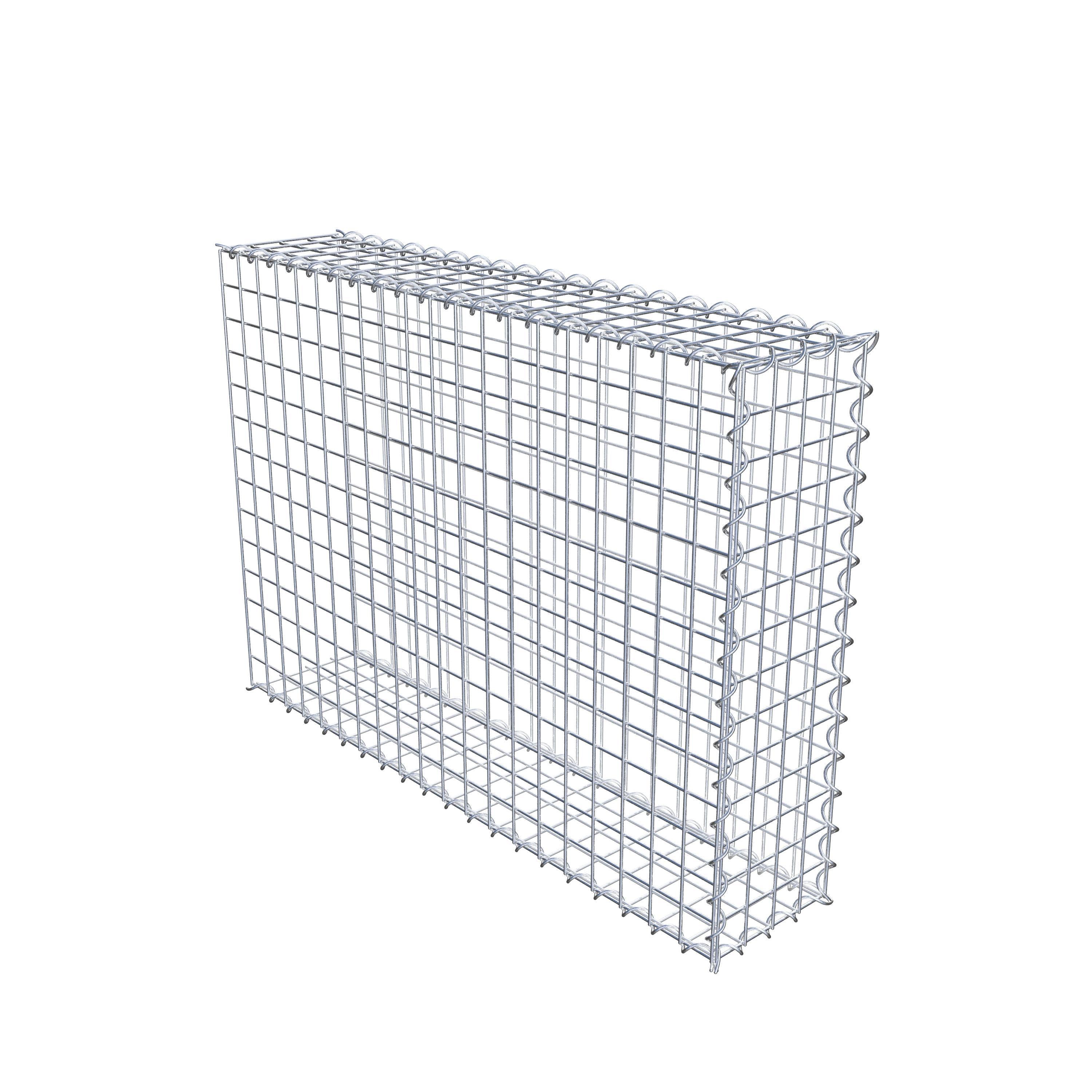 Gabion sur toile type 2 100 cm x 70 cm x 20 cm (L x H x P), maille 5 cm x 5 cm, spirale