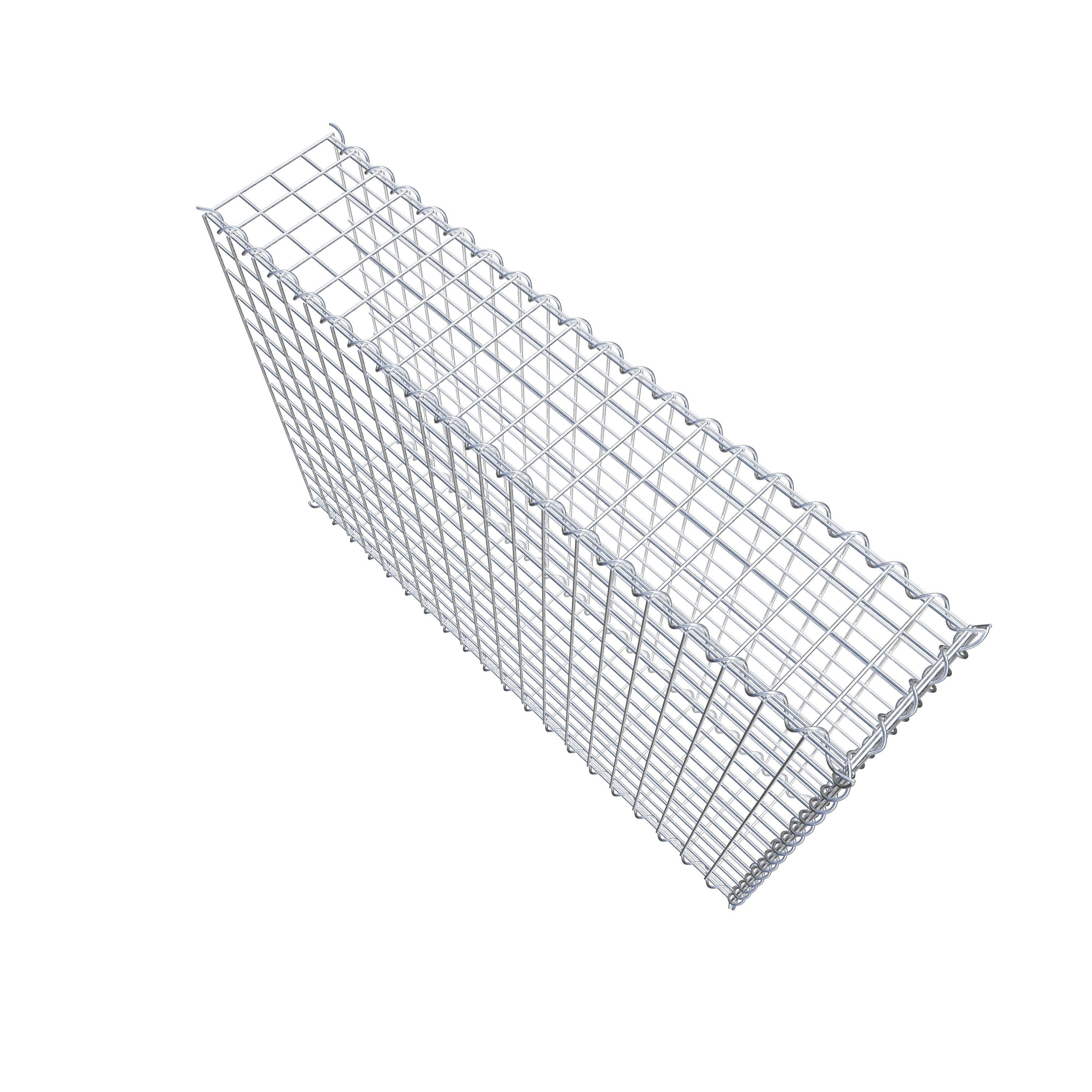 Gabion sur toile type 2 100 cm x 70 cm x 20 cm (L x H x P), maille 5 cm x 5 cm, spirale