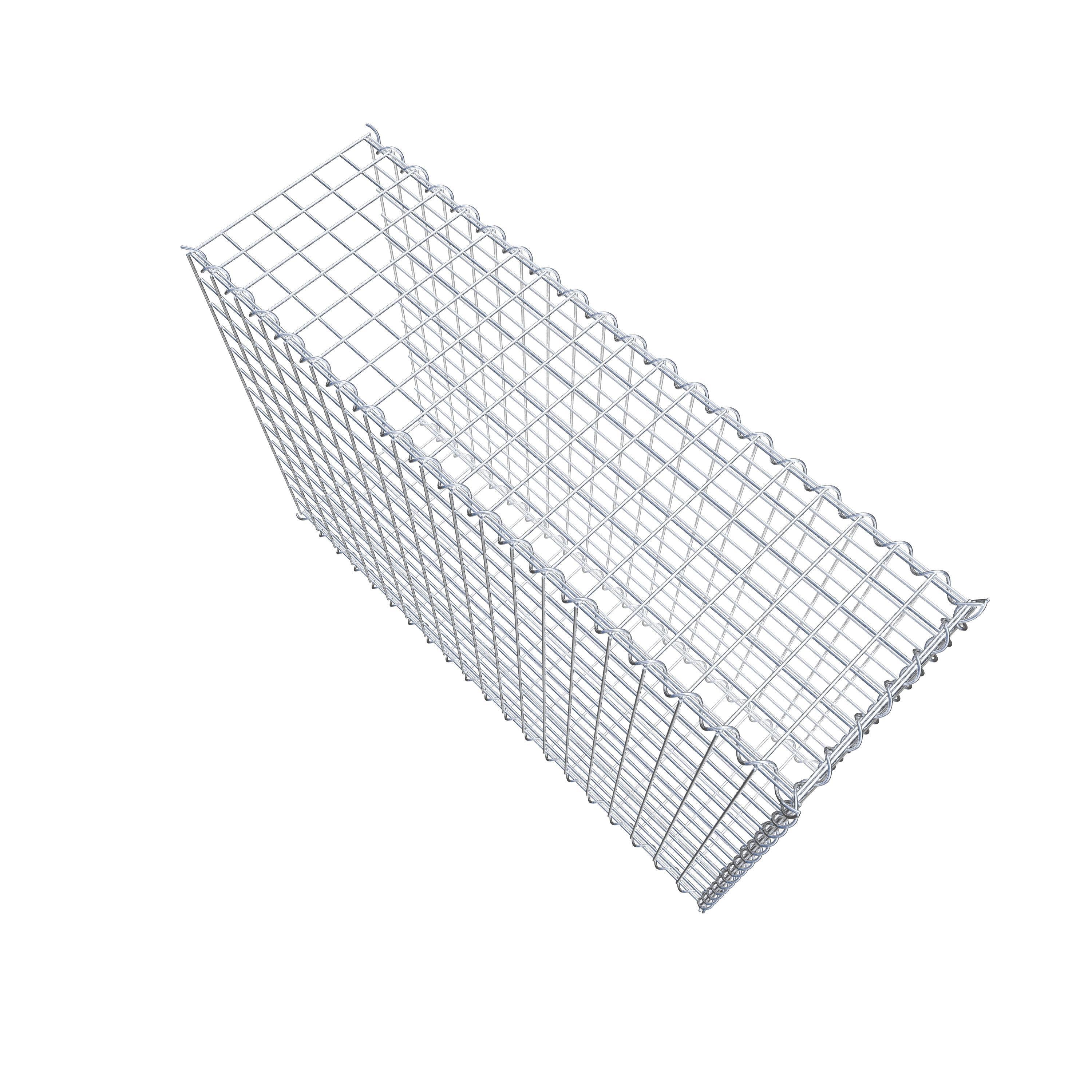 Gabion sur toile type 2 100 cm x 70 cm x 30 cm (L x H x P), maille 5 cm x 5 cm, spirale